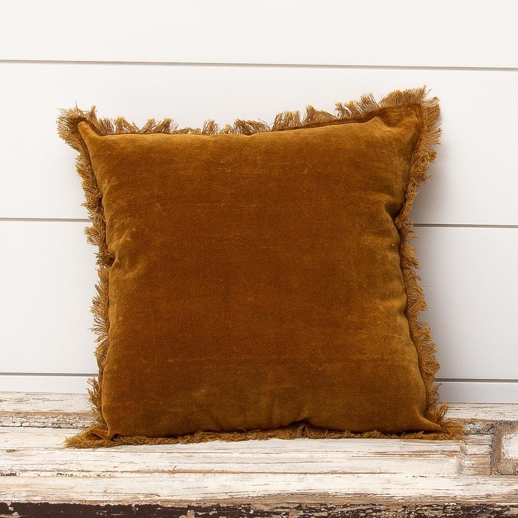 Rust Velvet Pillow