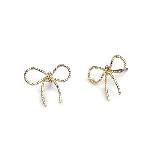 Mini Dainty Bow Post Earrings