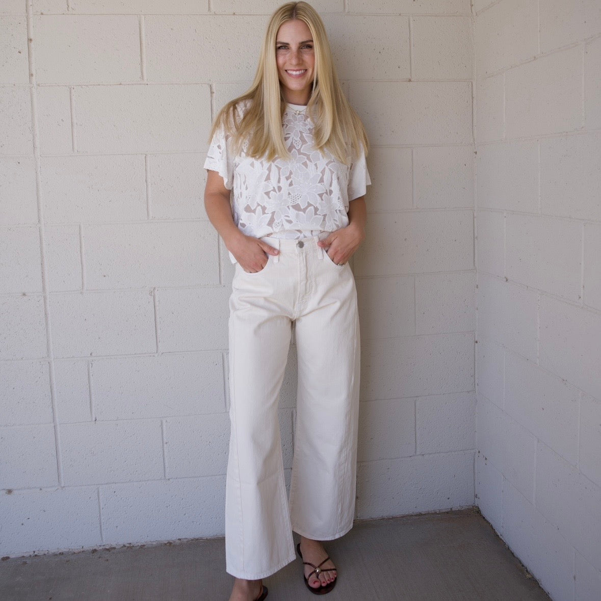 Lace Floral T-Shirt