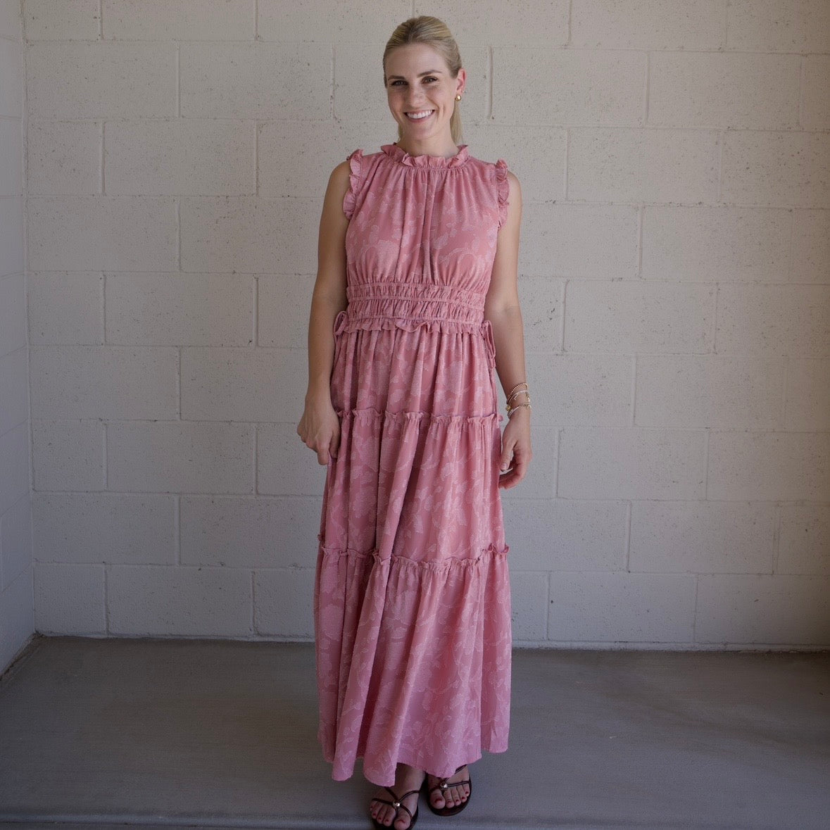 Tiered Floral Maxi Dress