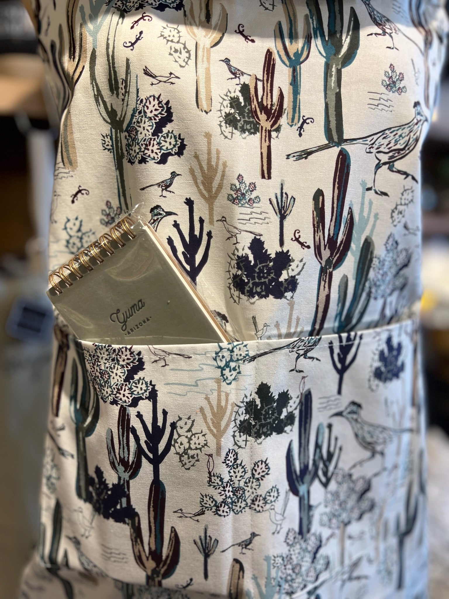 Roadrunner/Cactus Apron