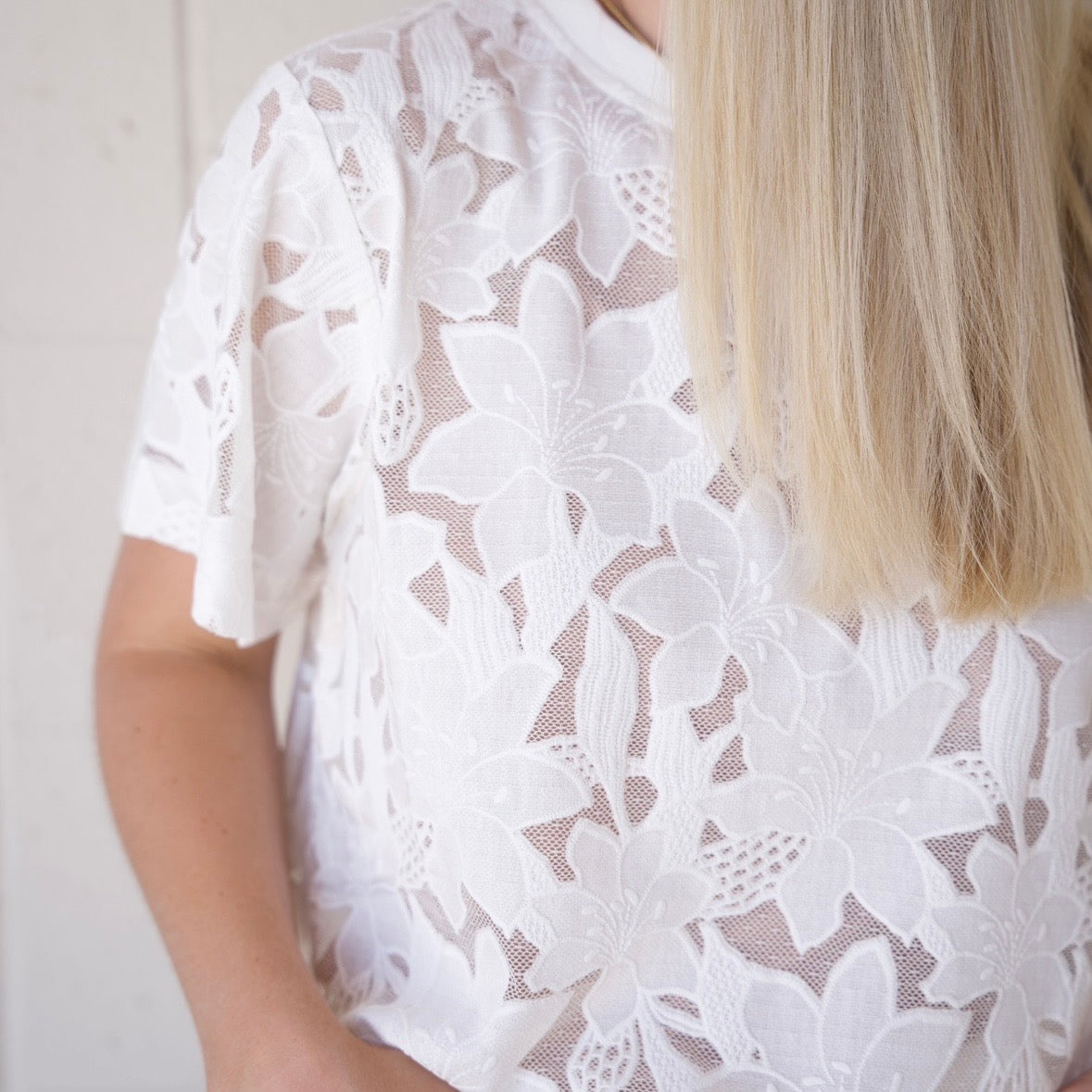 Lace Floral T-Shirt