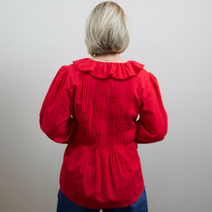 Flowing Ruffled Blouse