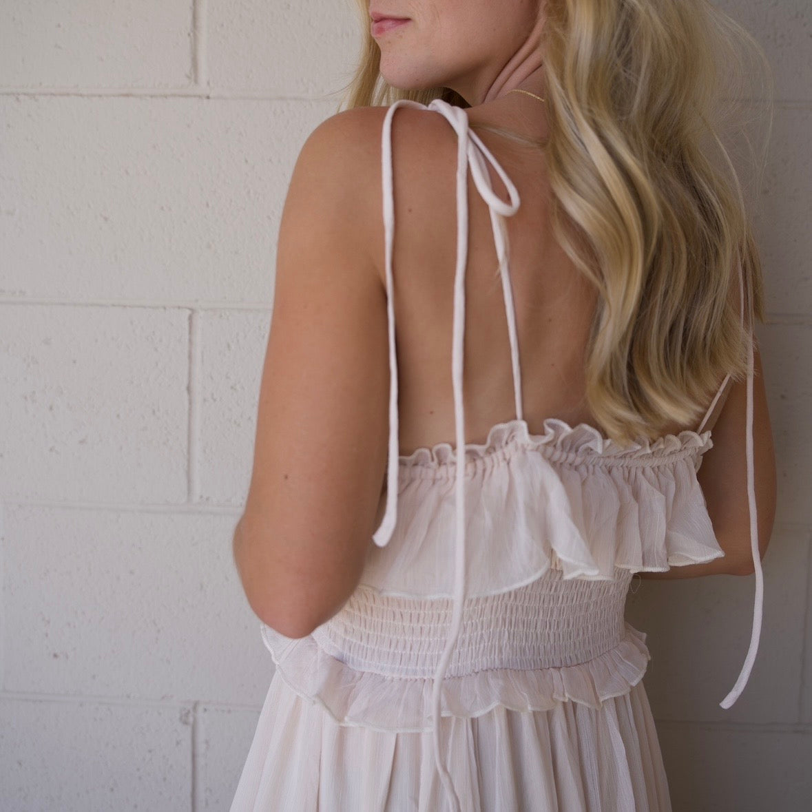 Tiered Chiffon Maxi Dress