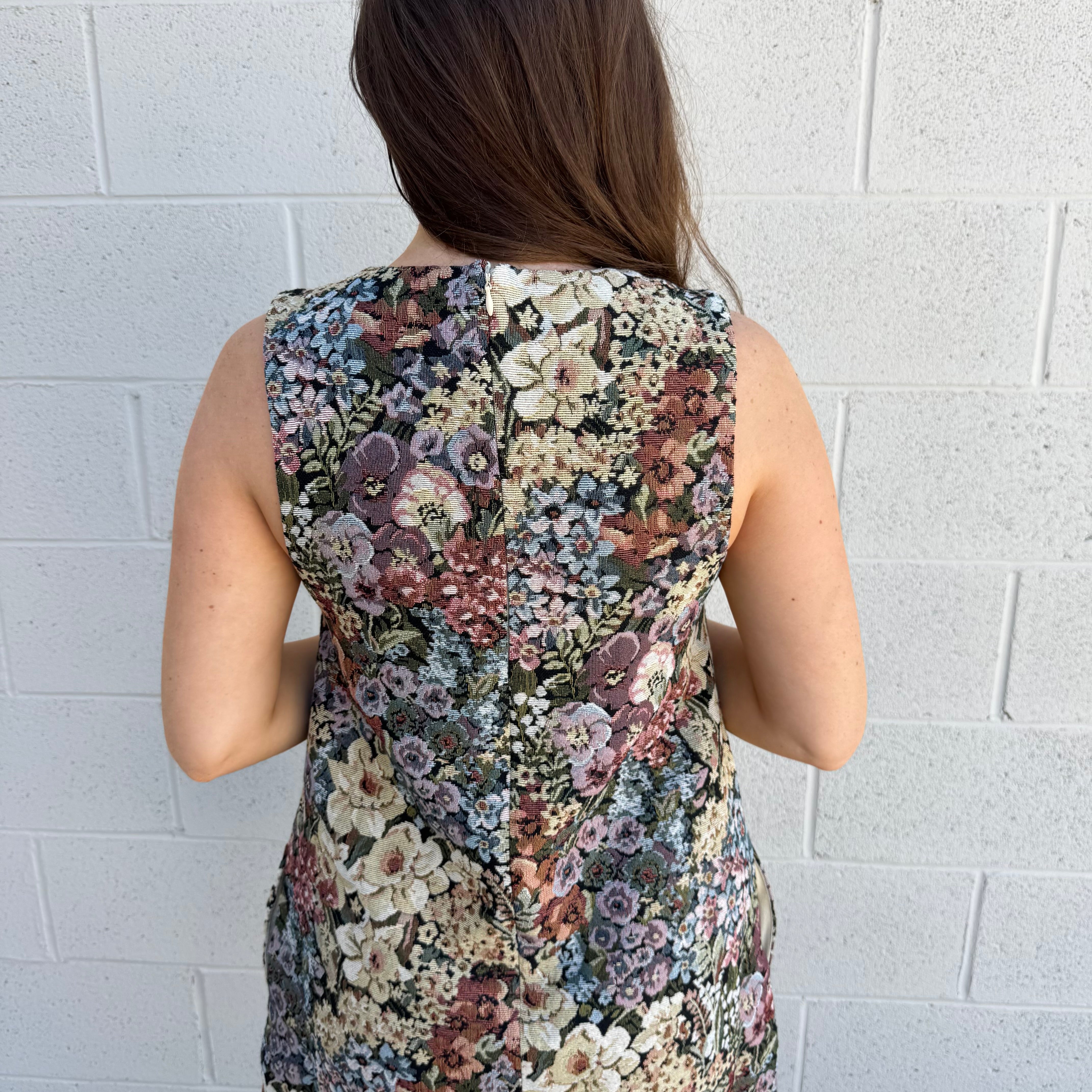Sleeveless Floral Dress