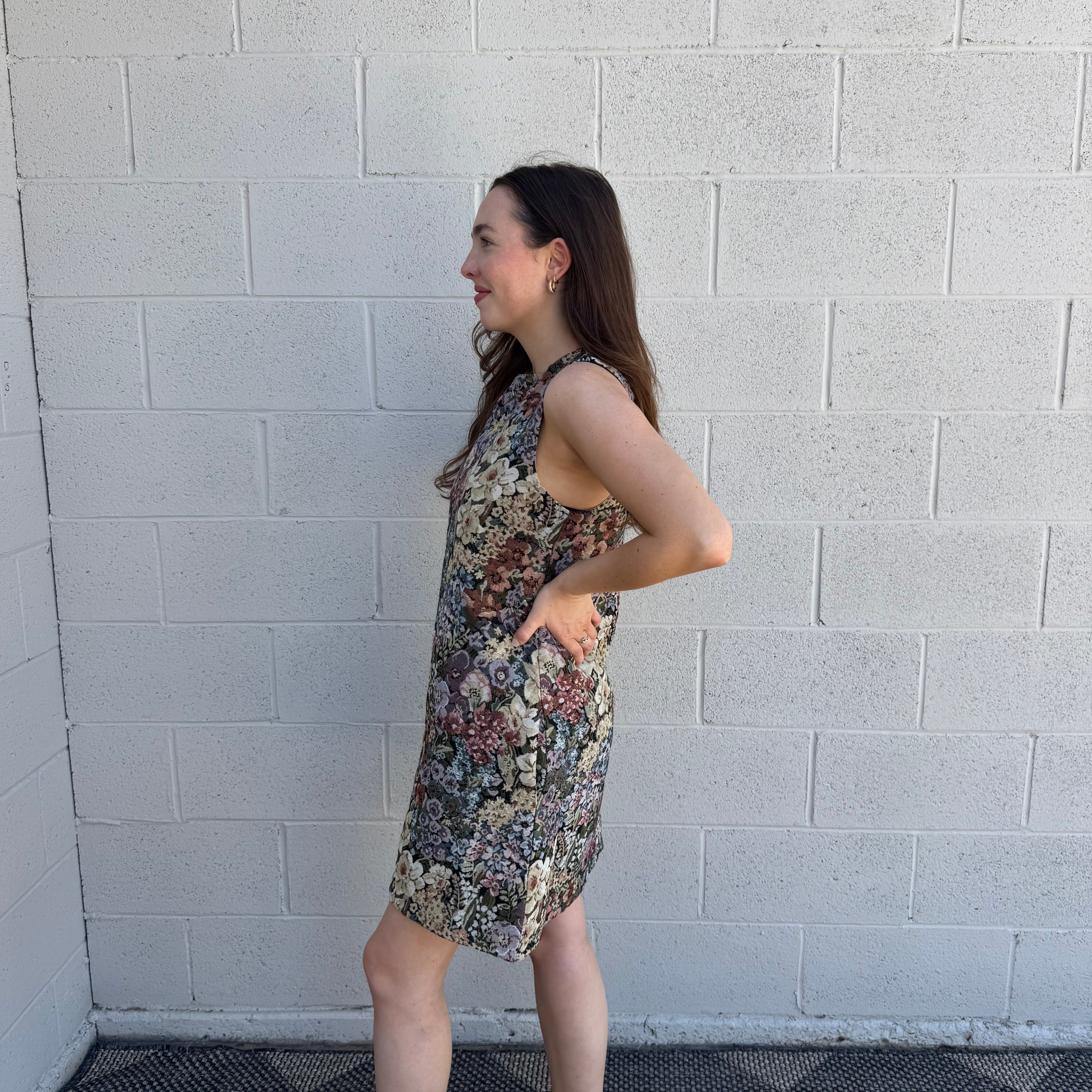 Sleeveless Floral Dress