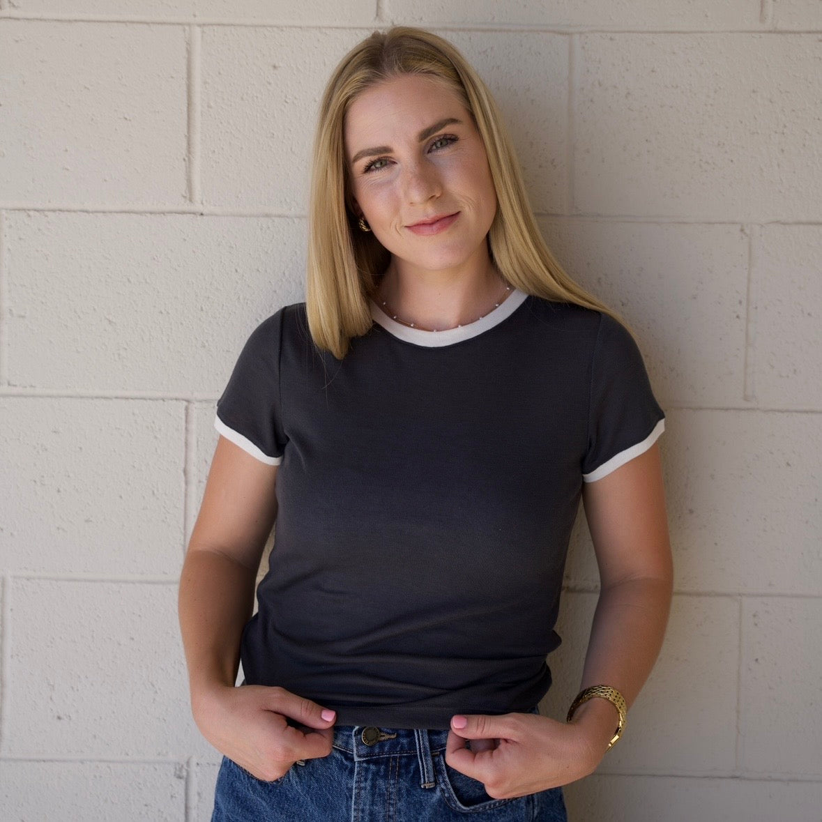 Navy Essential Short Sleeve Tee