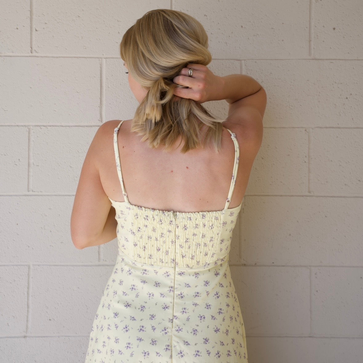 Floral Printed Twill Maxi Dress