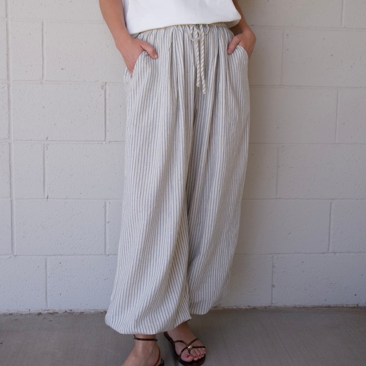 Striped Balloon Pants