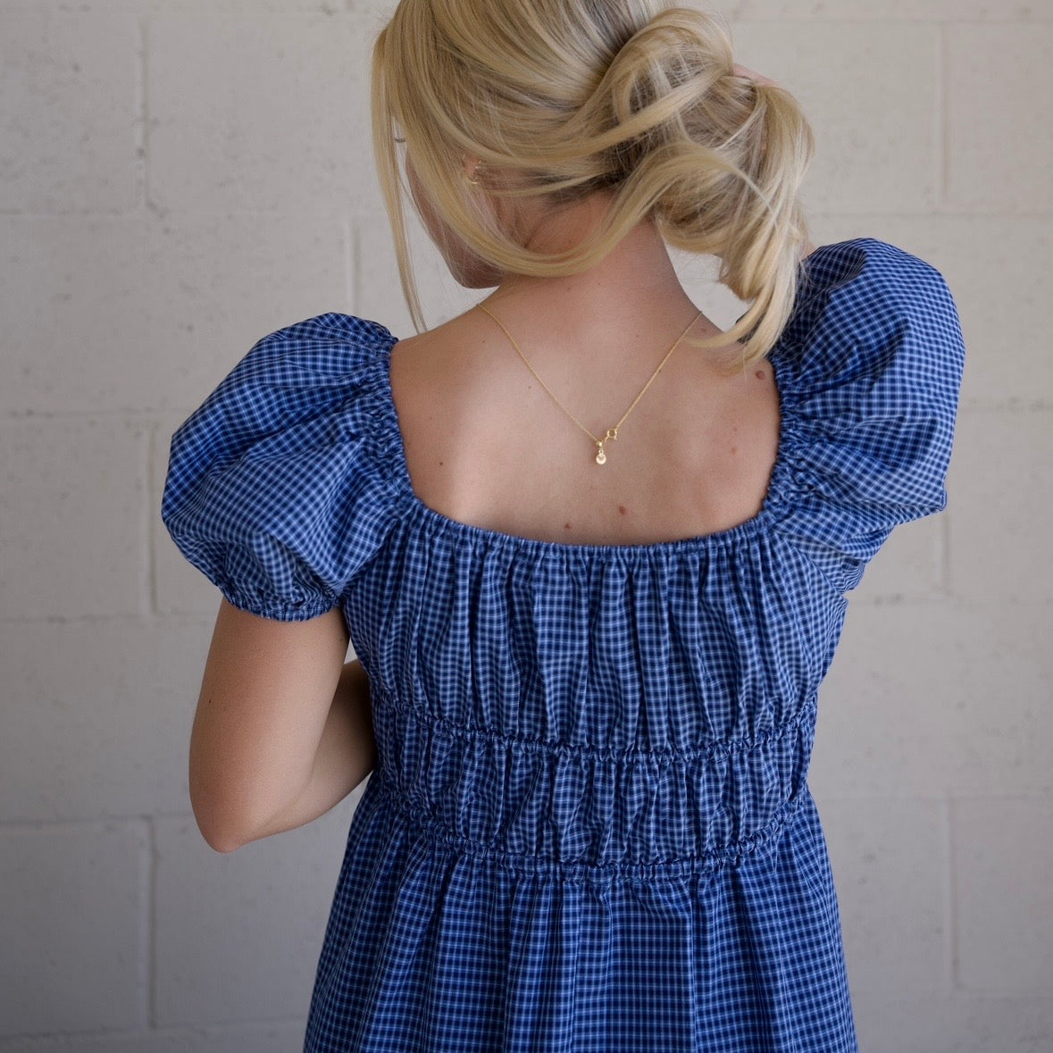 Puff Sleeve Midi Dress