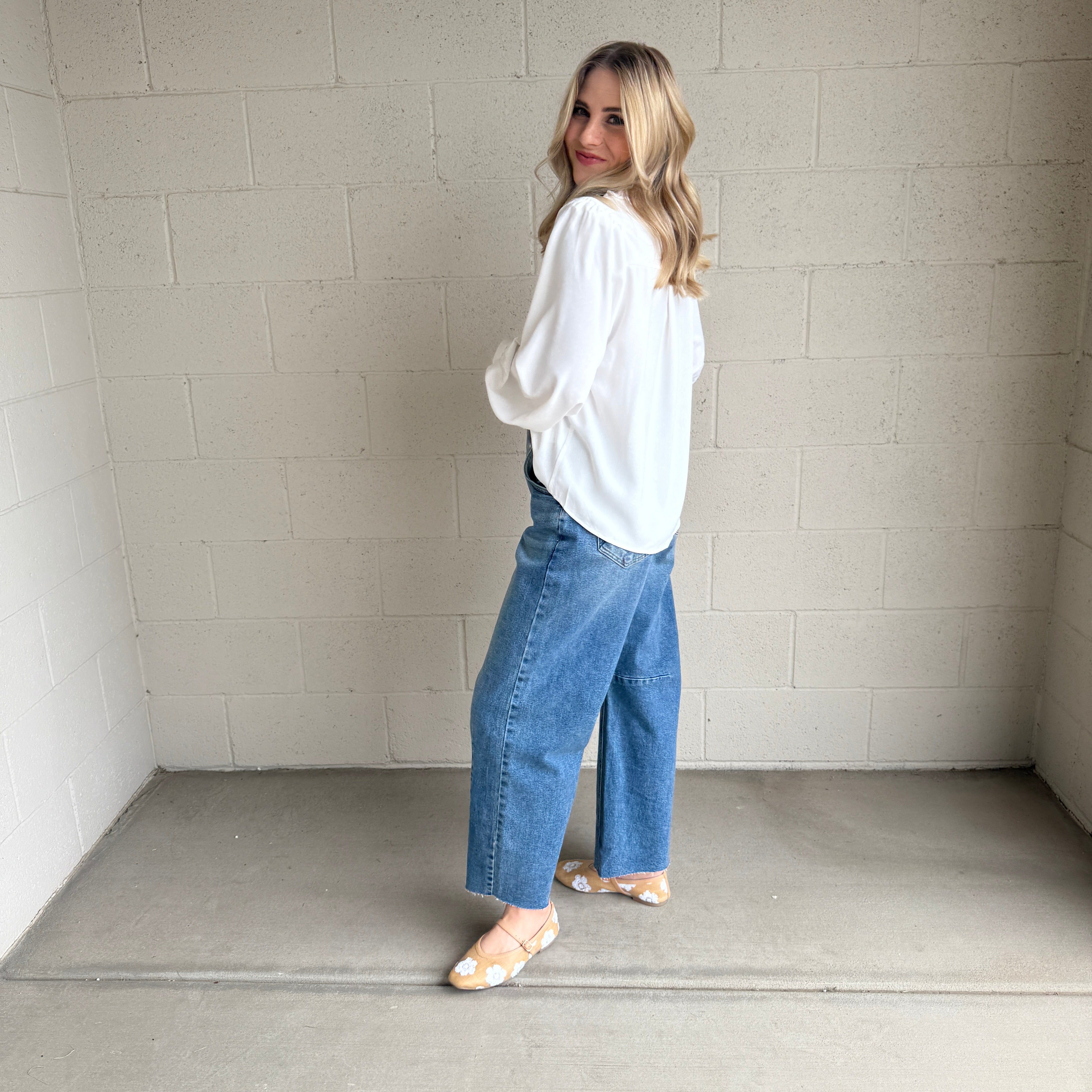 Peter Pan Contrast Blouse