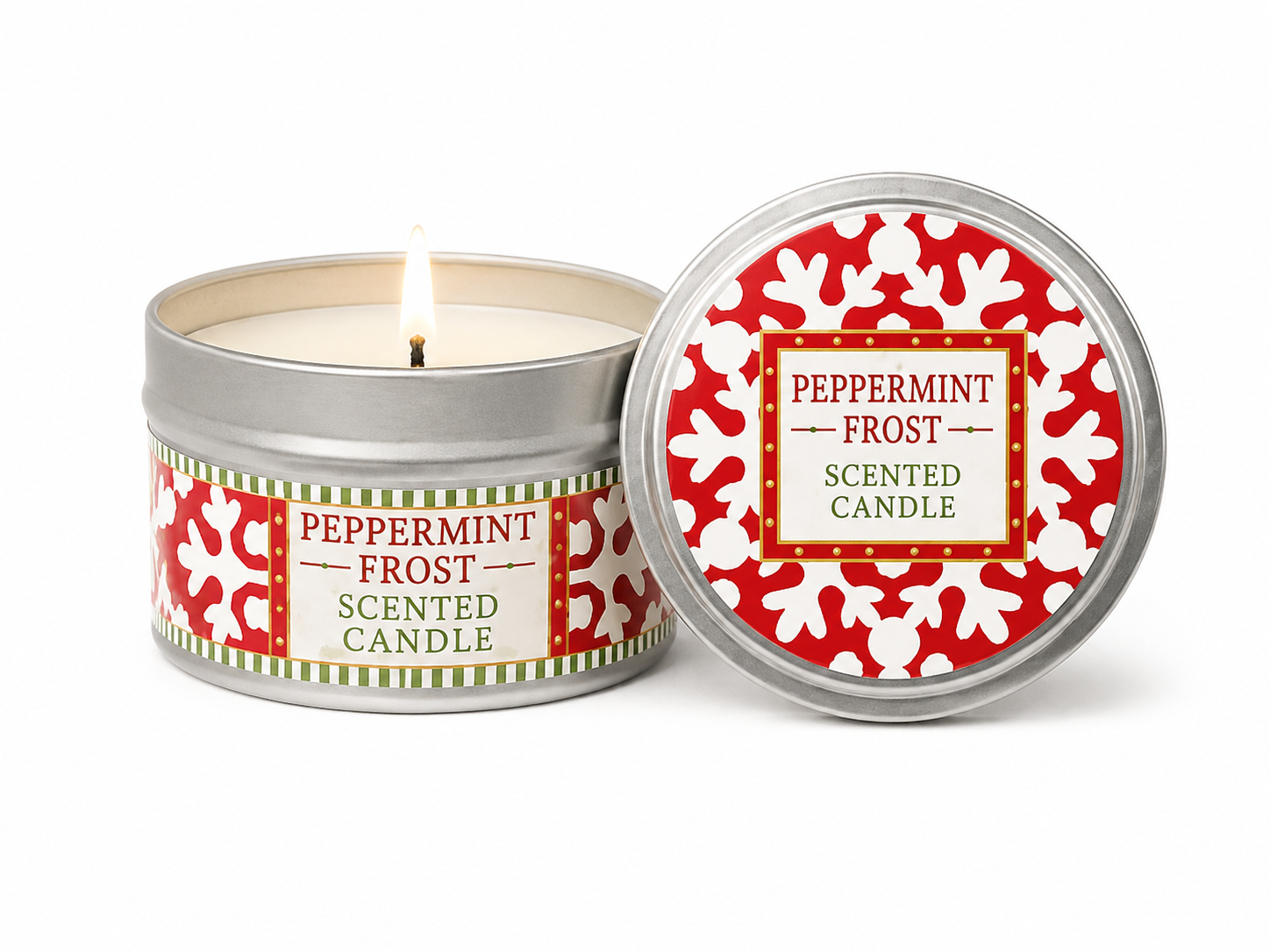 Peppermint Frost Scented Candle