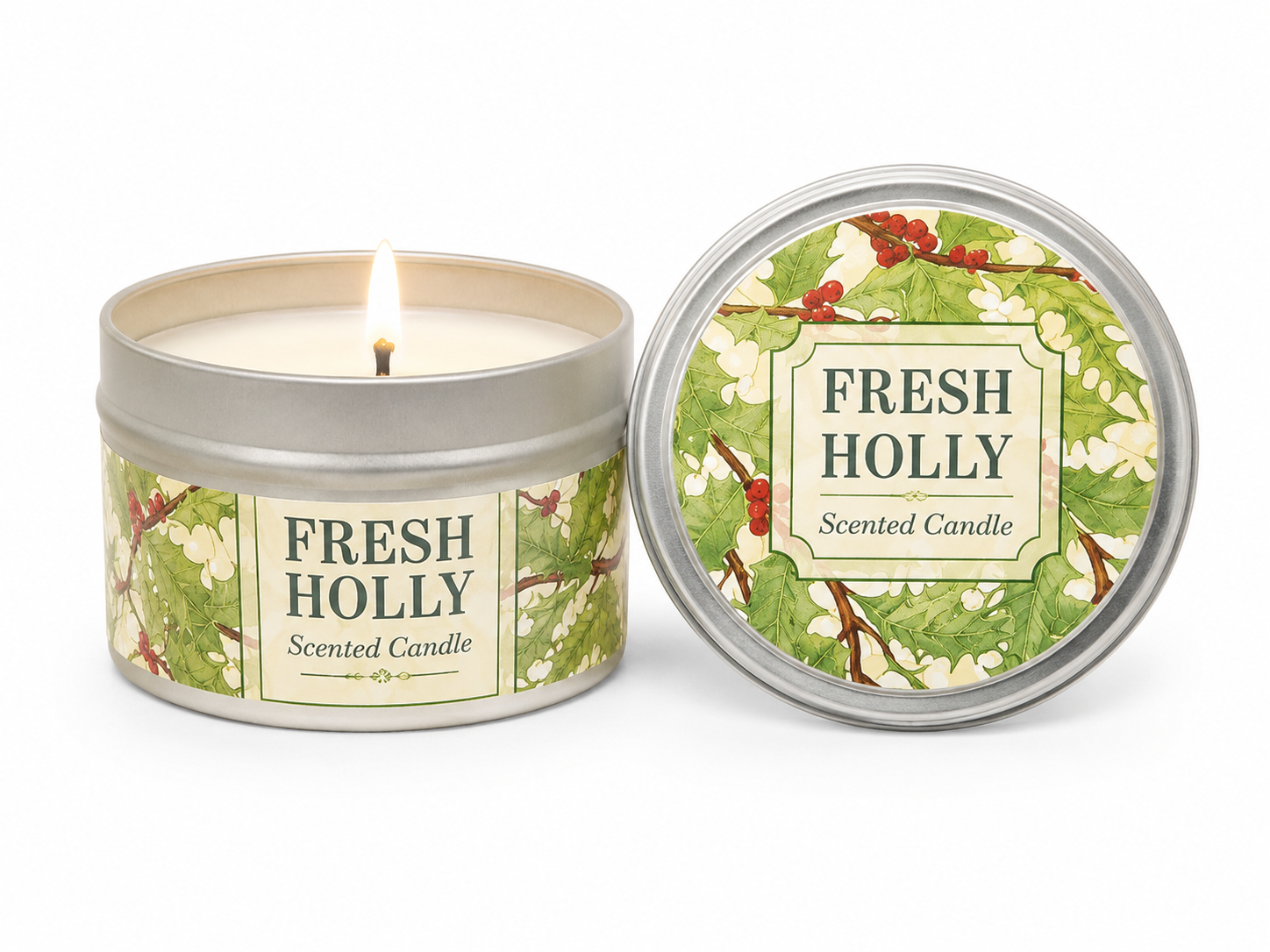 Fresh Holly Scented Candle