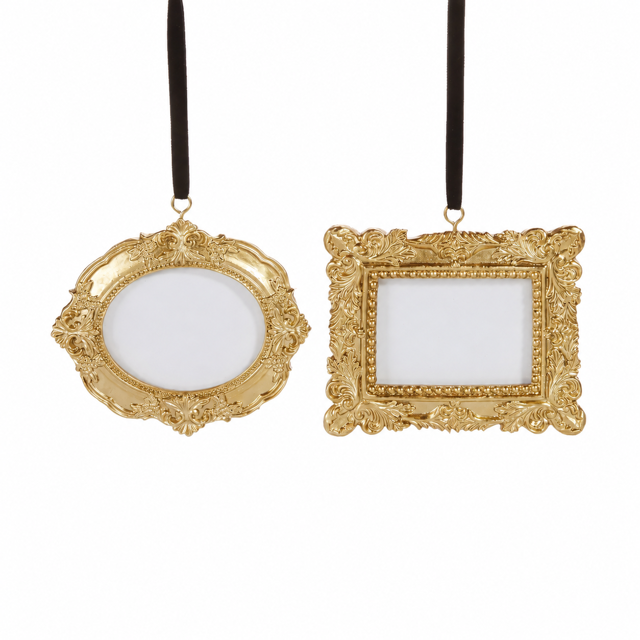 6" Vintage Gold Photo Frame Ornament