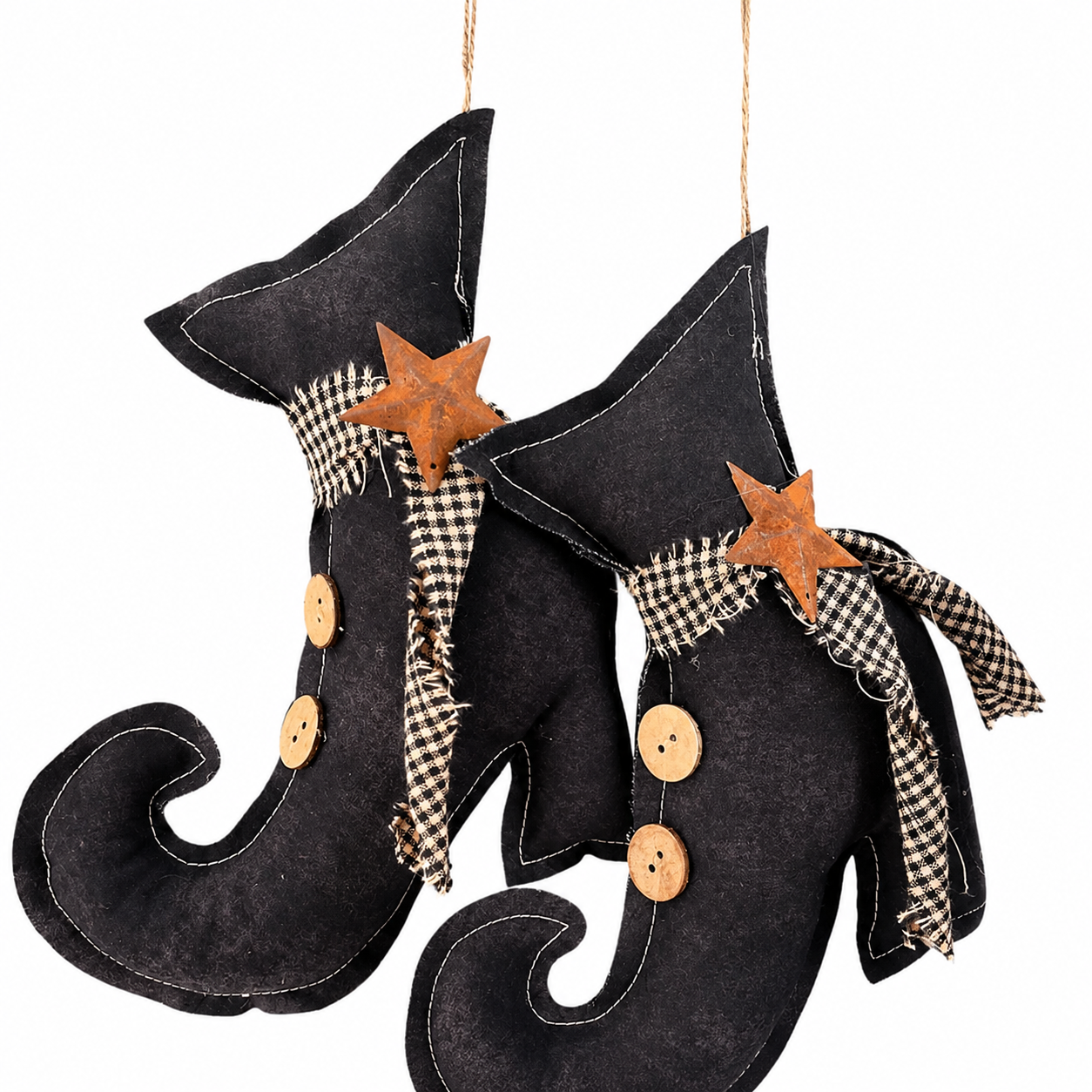 Halloween Rustic Hanging Witch Boots