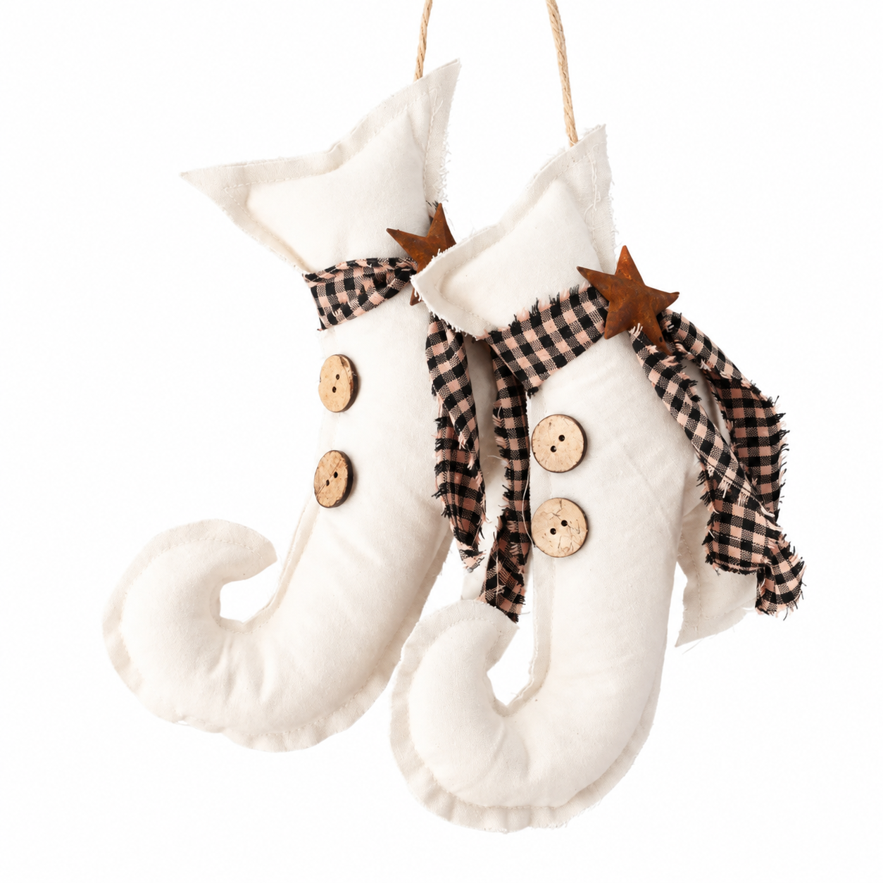 Halloween Rustic Hanging Witch Boots