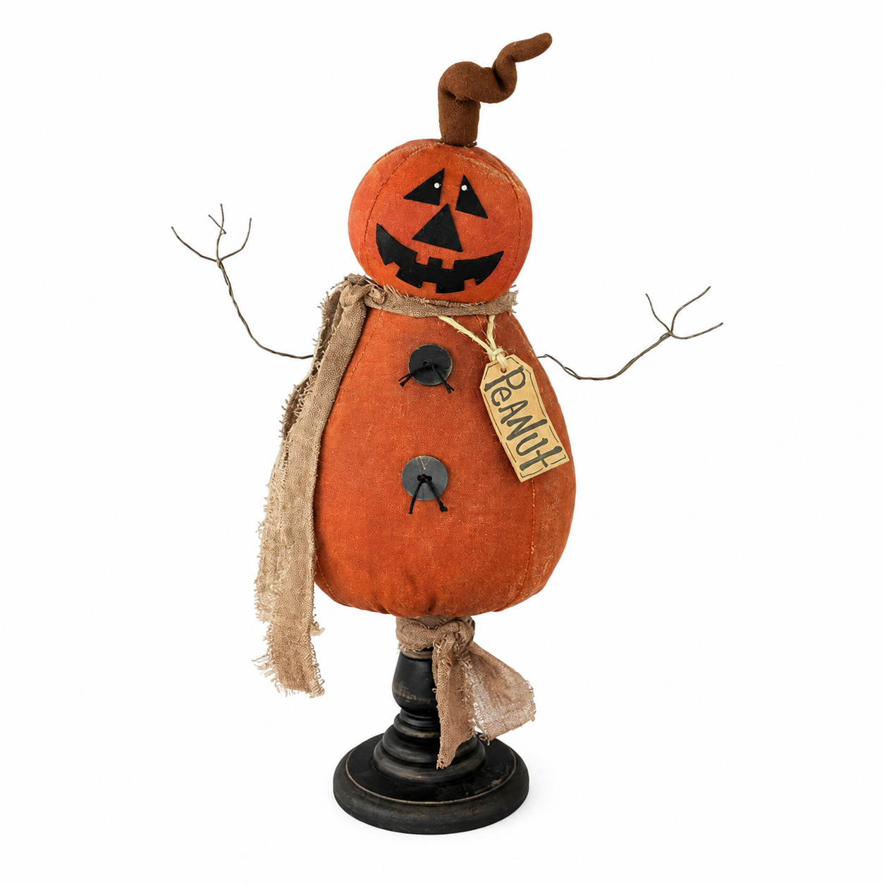 Peanut the Prim Jack-O’-Lantern on Spindle