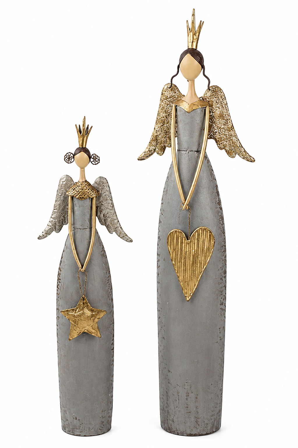 Gold and Grey Christmas Angel