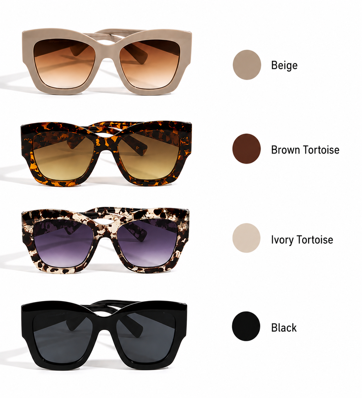 Square Cat Eye Sunglasses