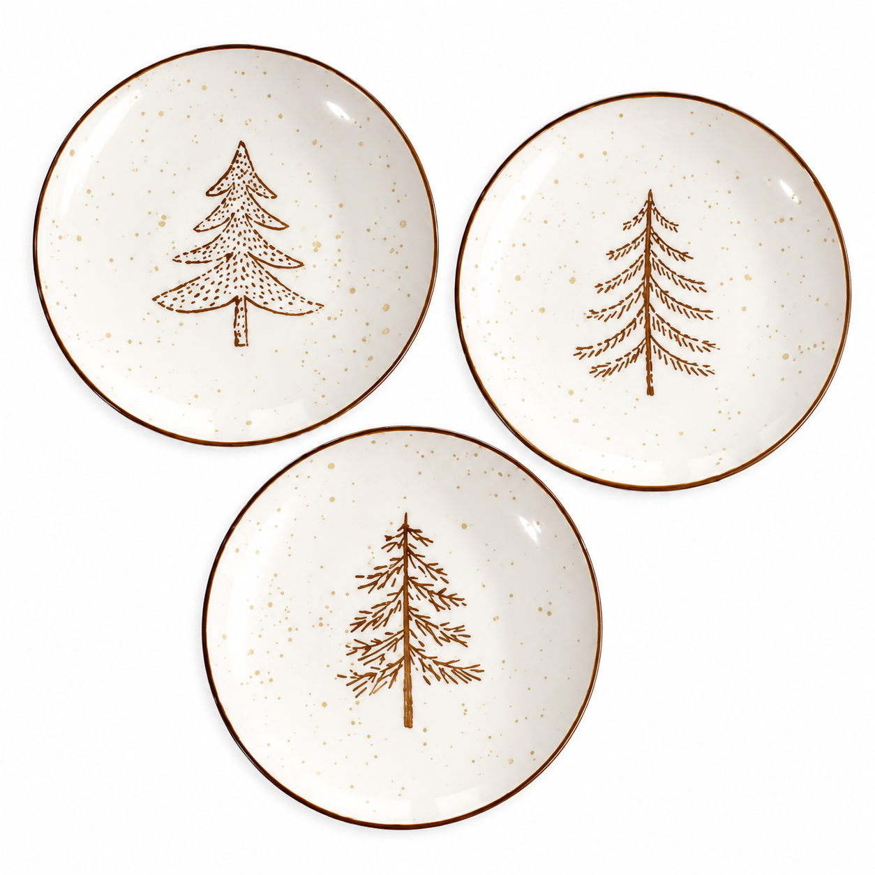 Evergreen Tree Dessert Plates