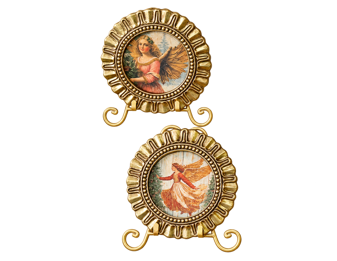 Framed Angel Medallions