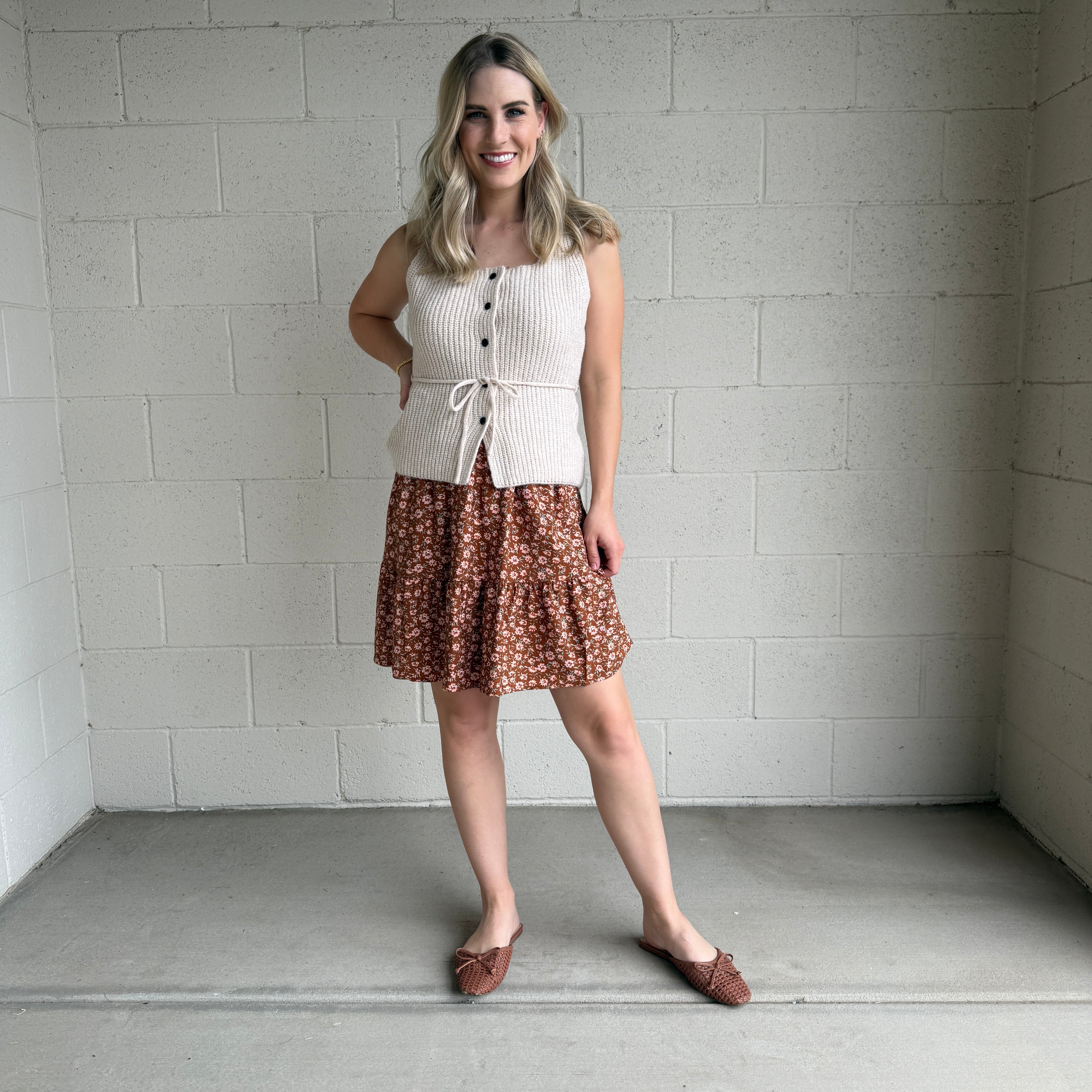Ditsy Mini Skirt