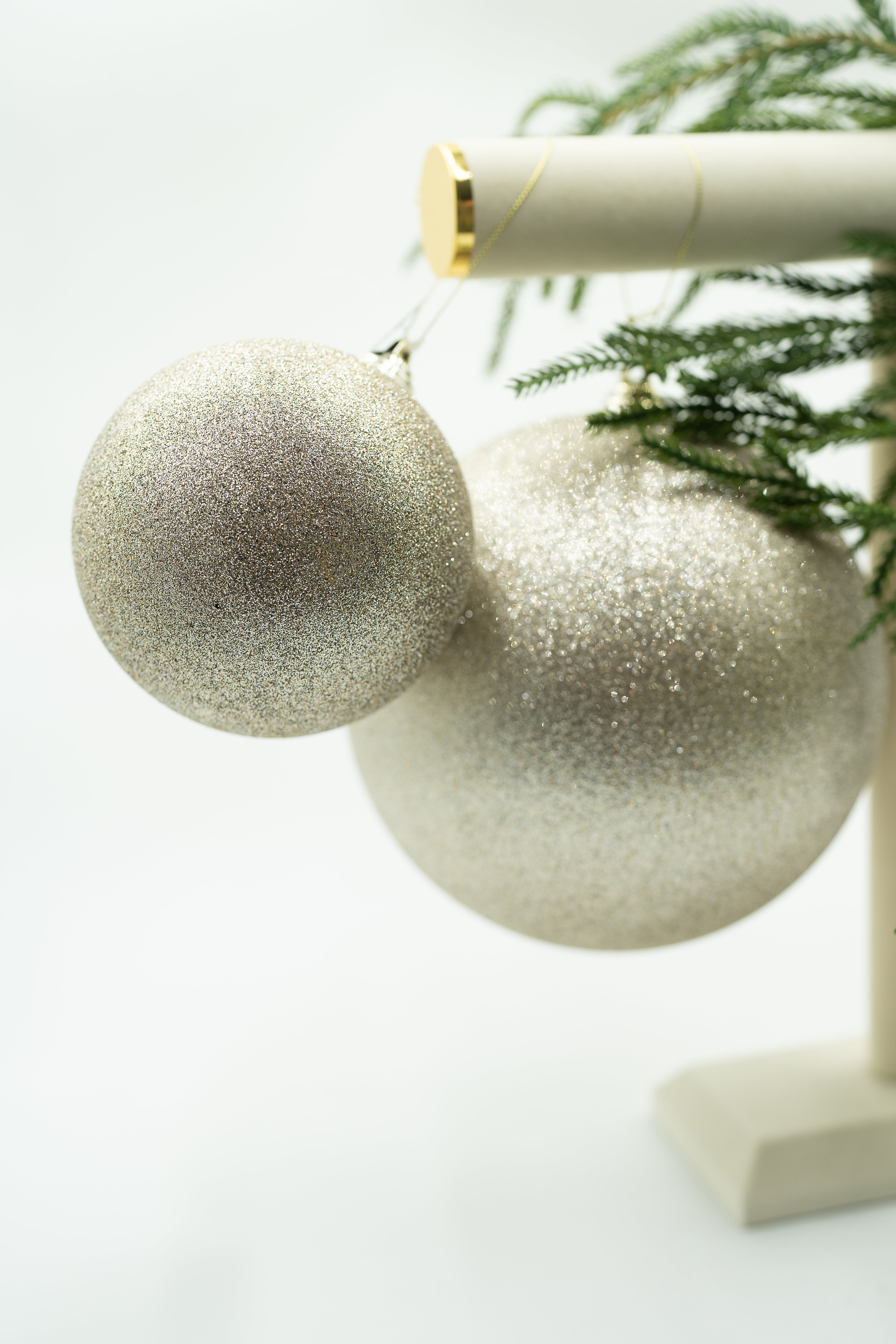 Champagne Glitter Ornament