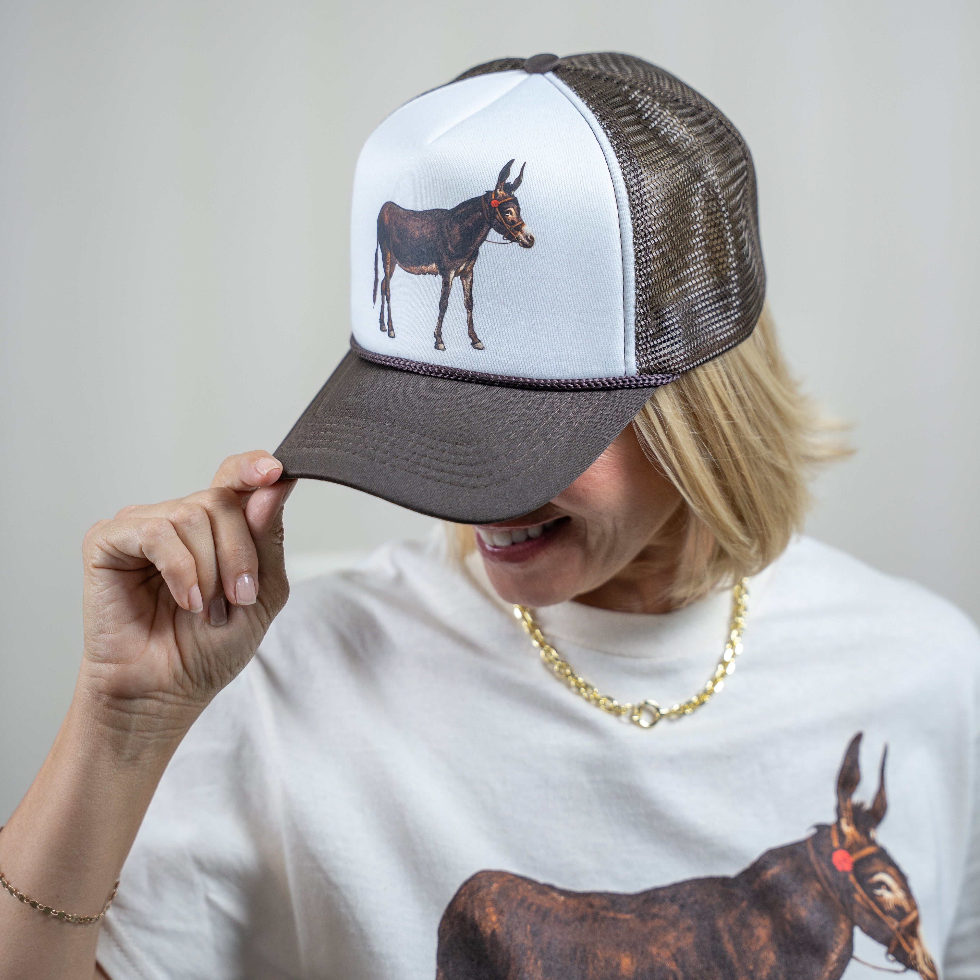 Natural Donkey Trucker Cap