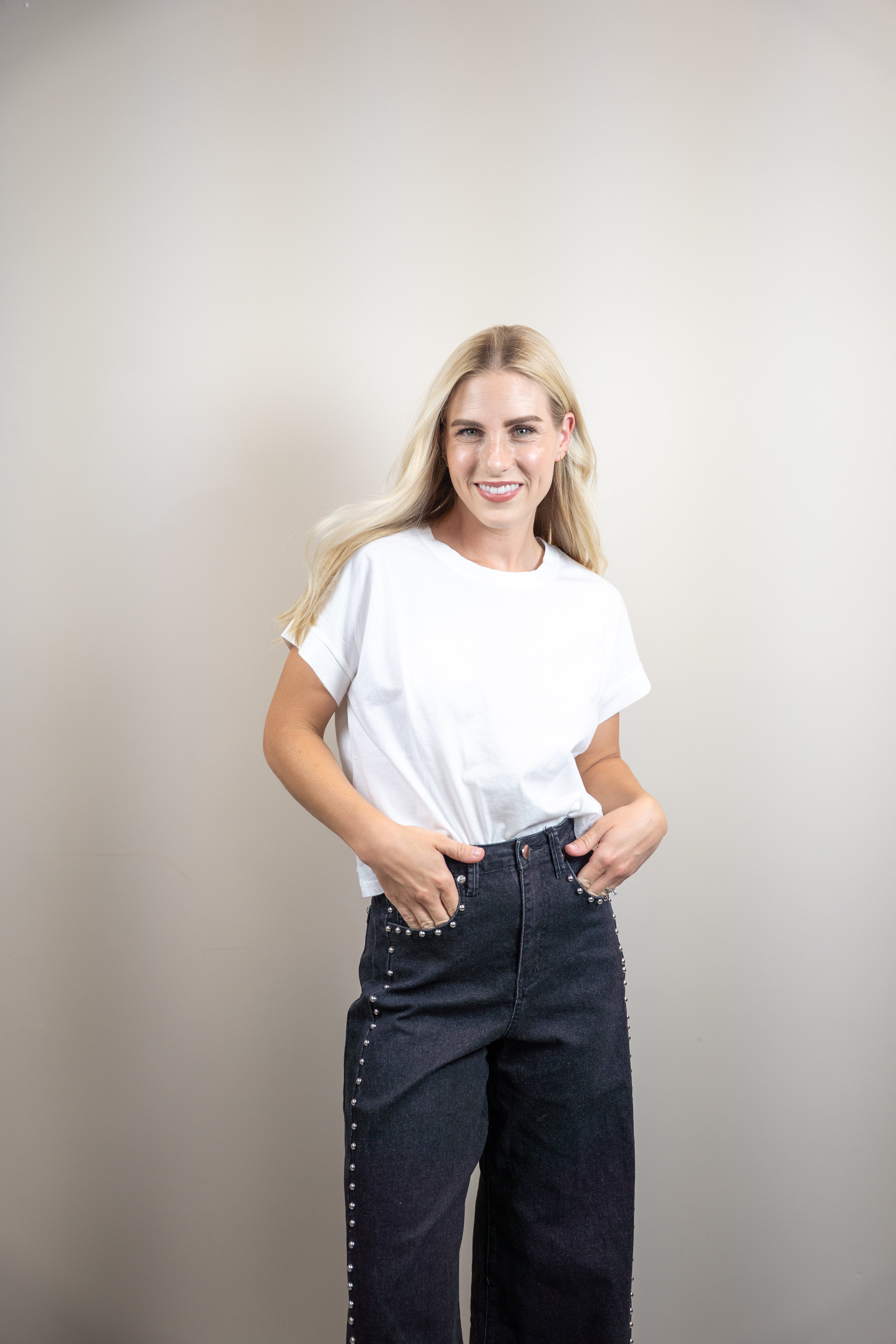 White Knit Top