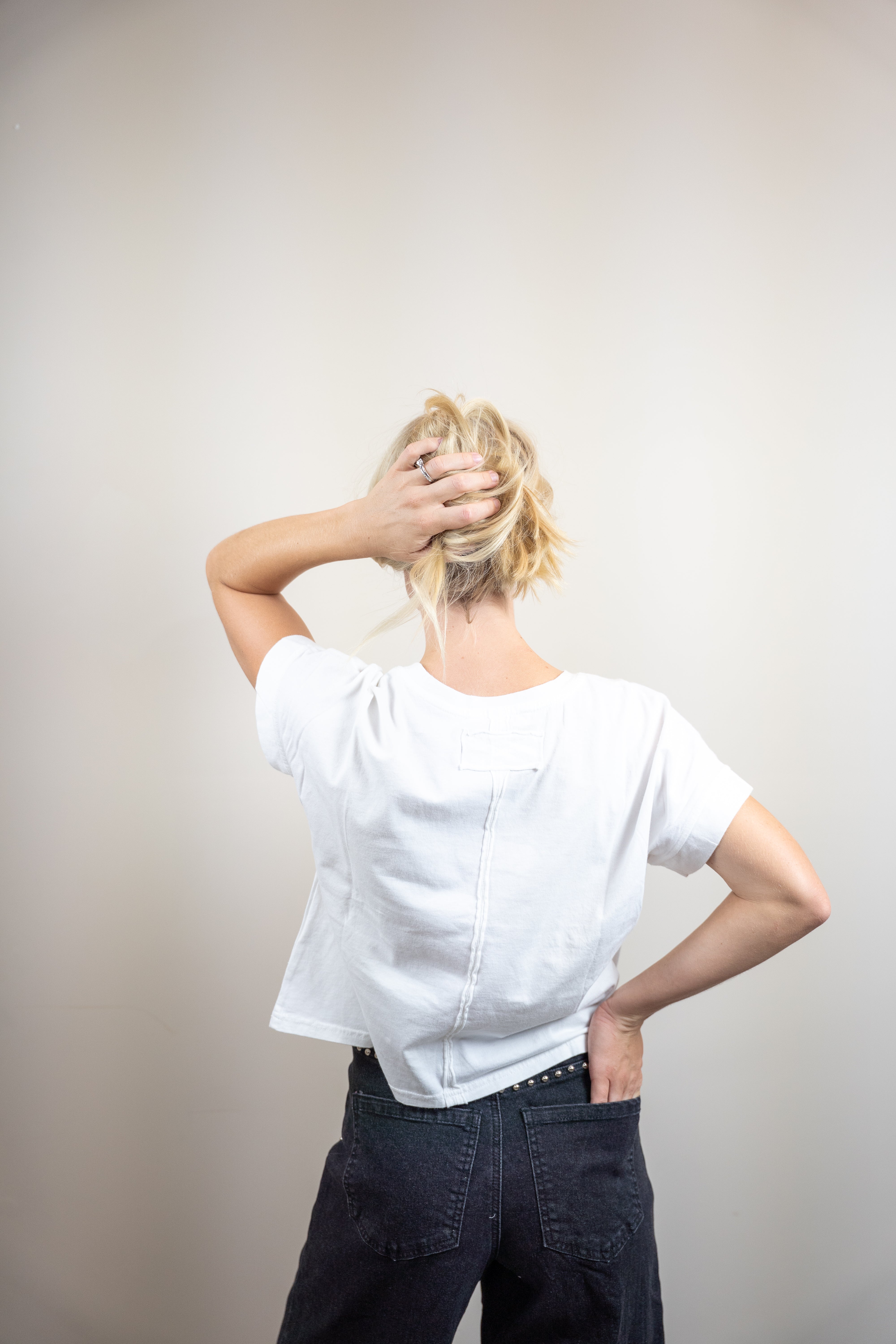 White Knit Top