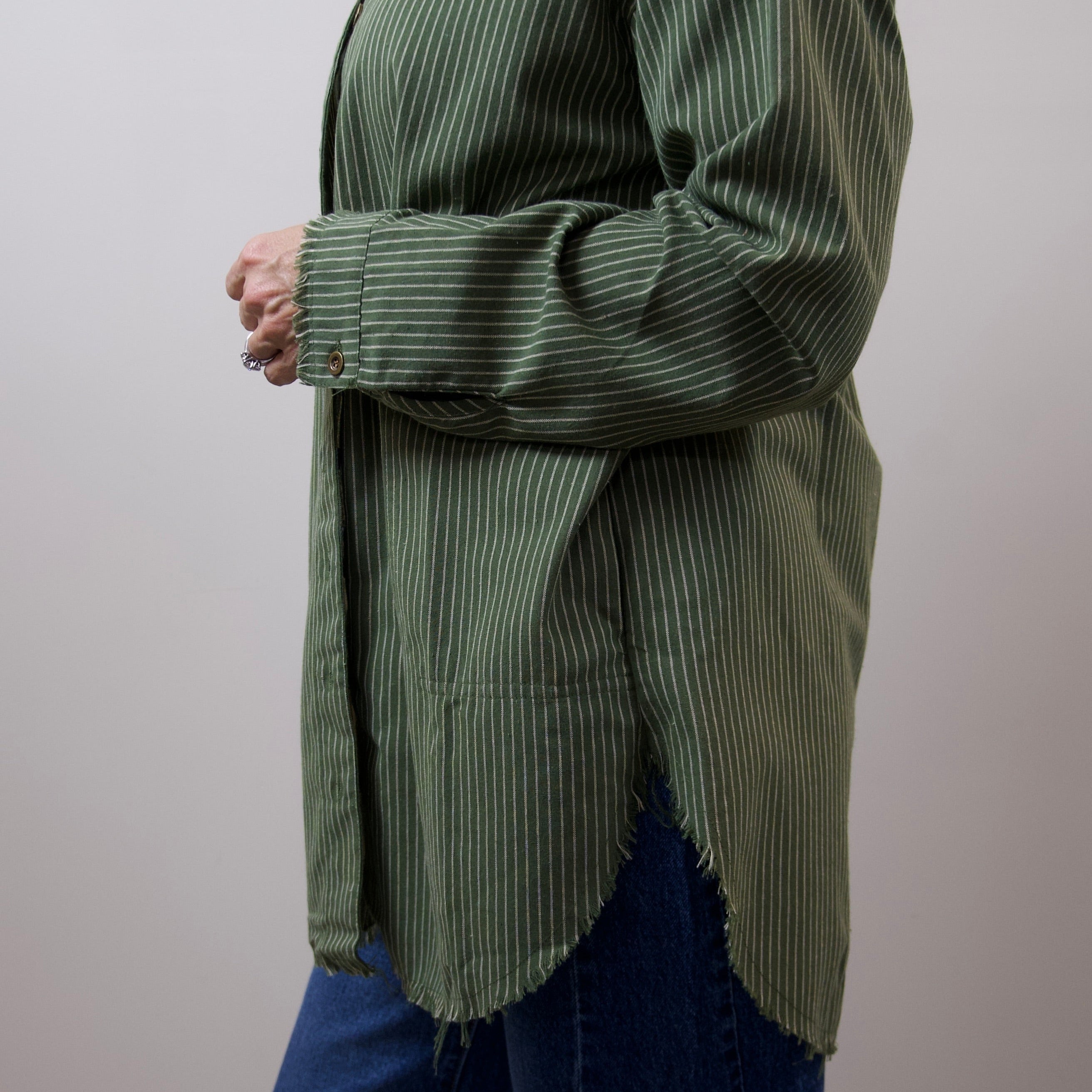 Pinstripe Oversized Shirt