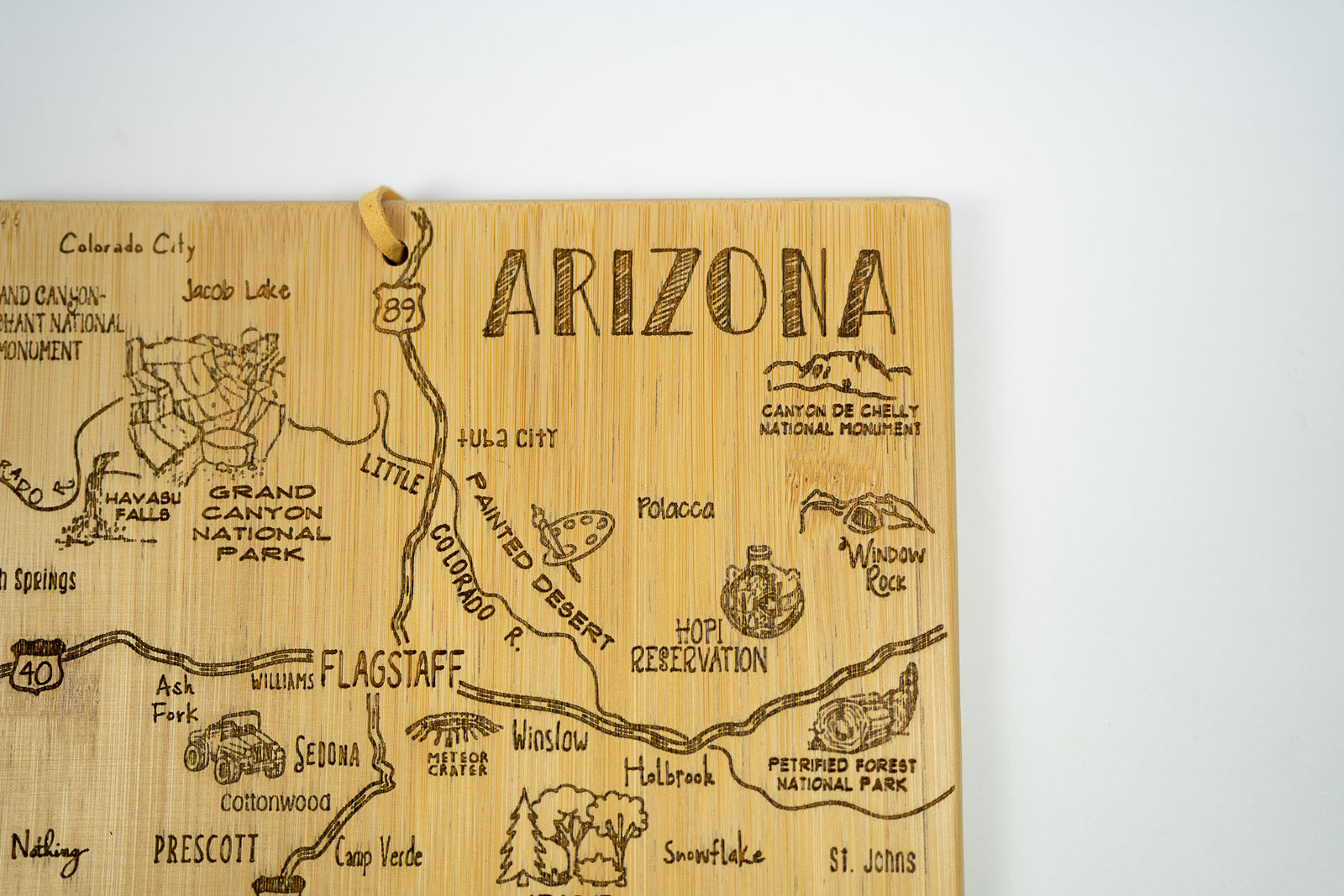 Arizona Map Cutting Board