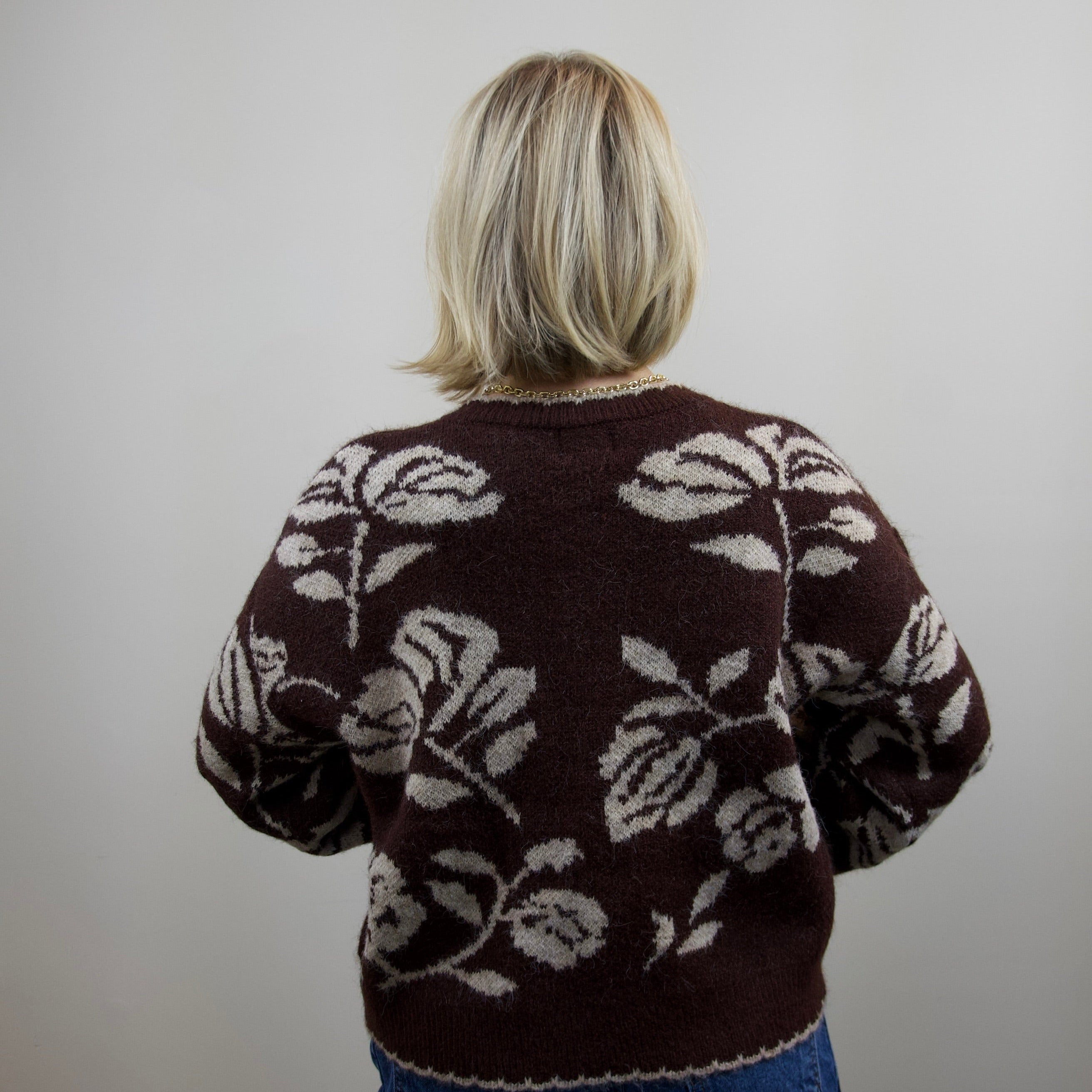 Floral Botanical Pattern Cardigan