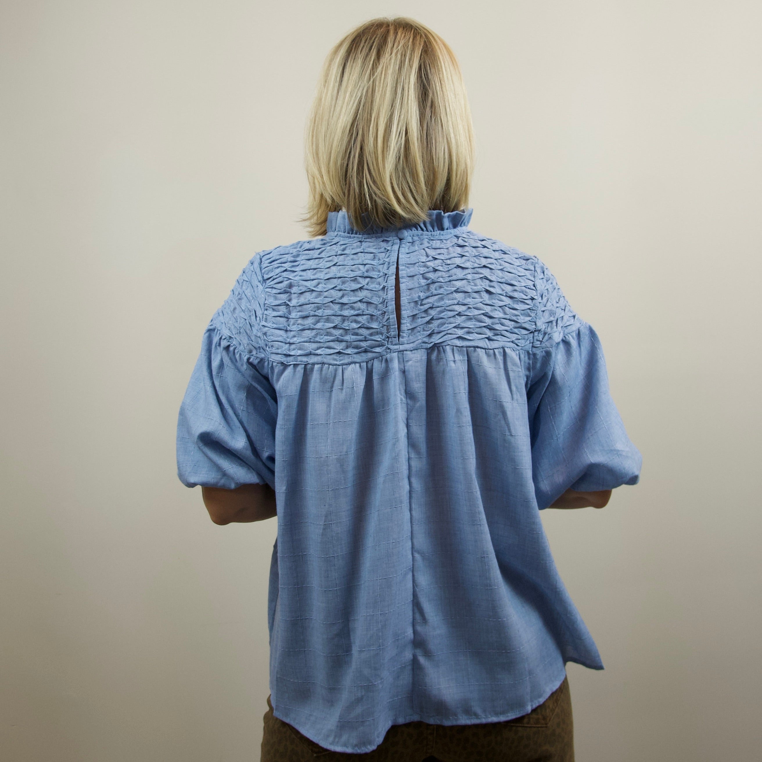 Bubble Sleeve Blouse