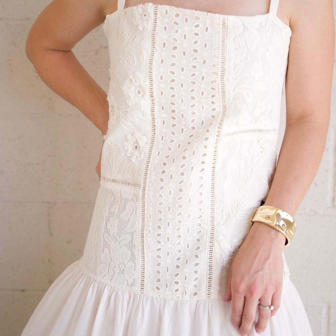 Floral Drop Waist Dress
