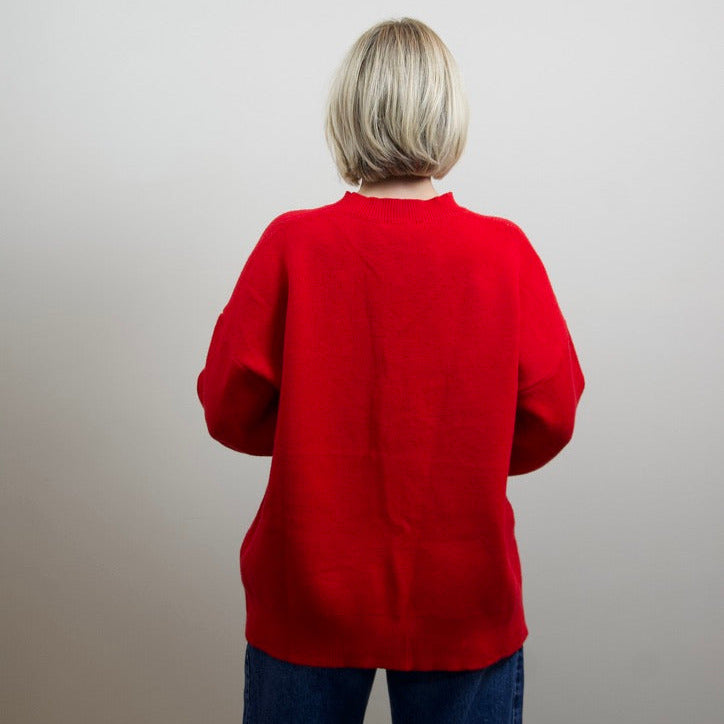 Oversized Bow Christmas Sweater