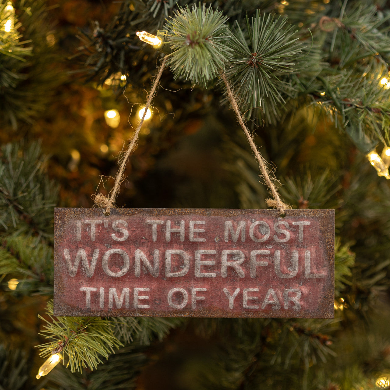 Most Wonderful Time Red Ornament