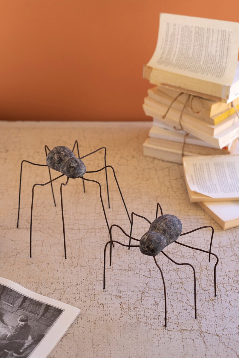 Clay & Wire Spiders