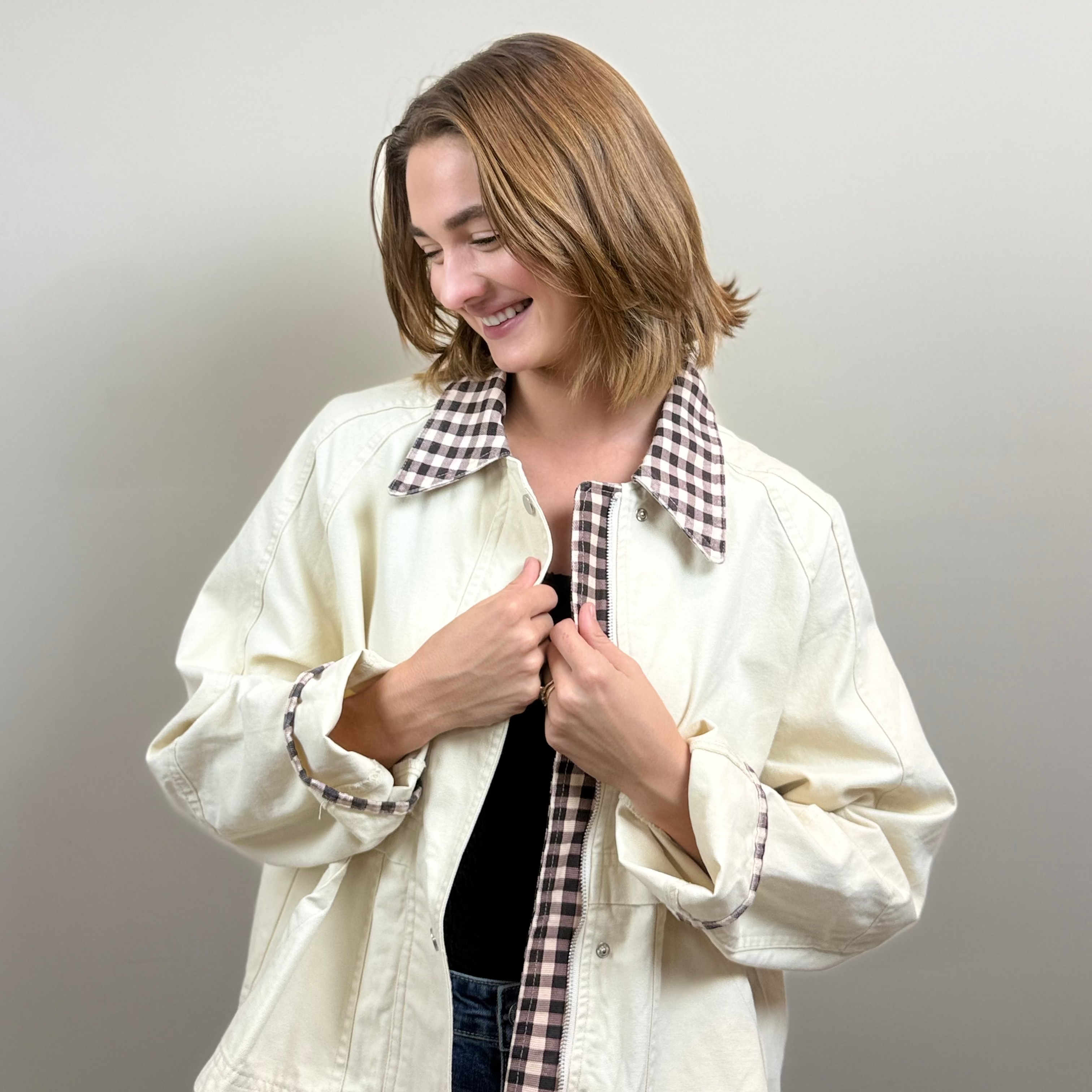 Vintage Oxford Canvas Twill Fall Jacket