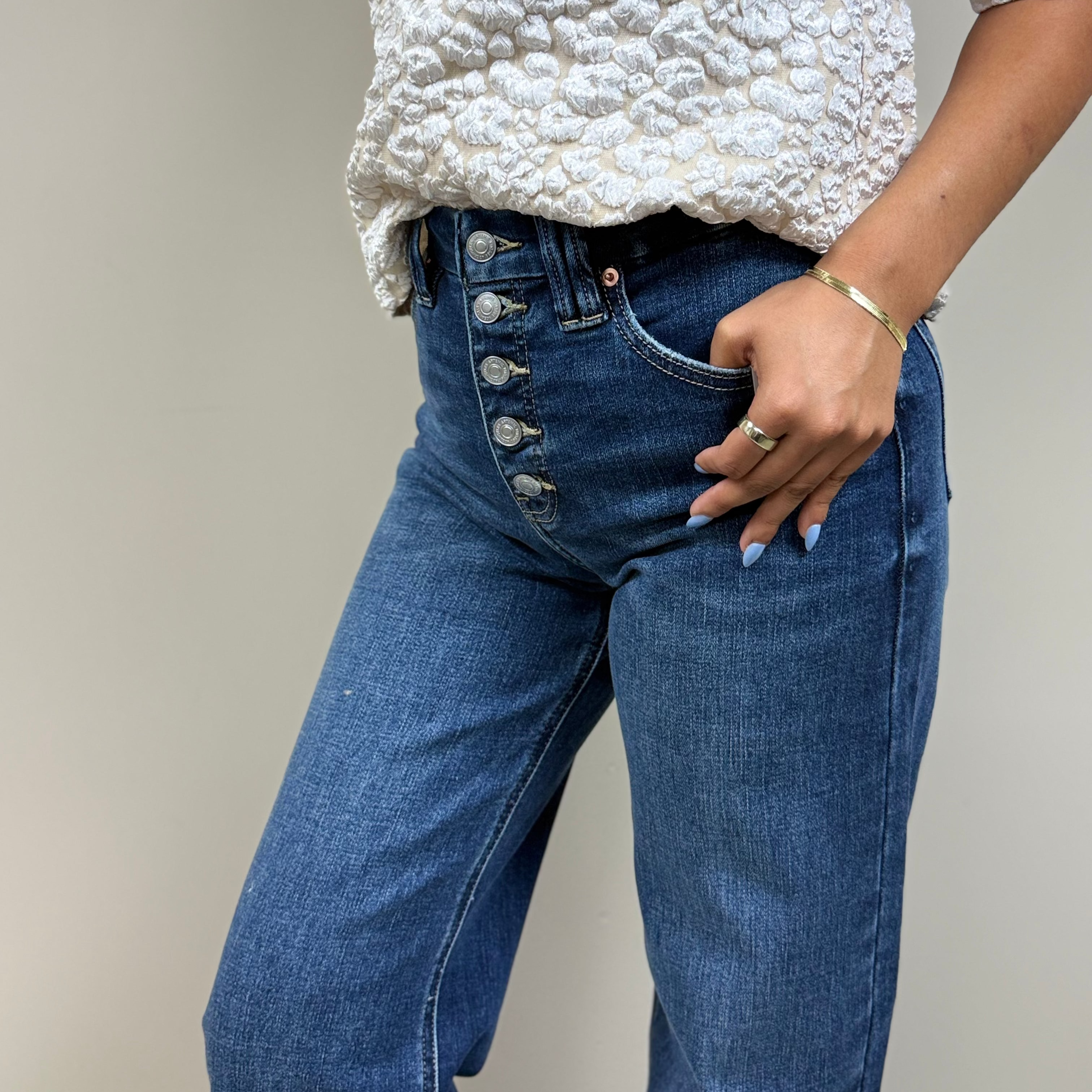 High Rise Wide Leg Jeans
