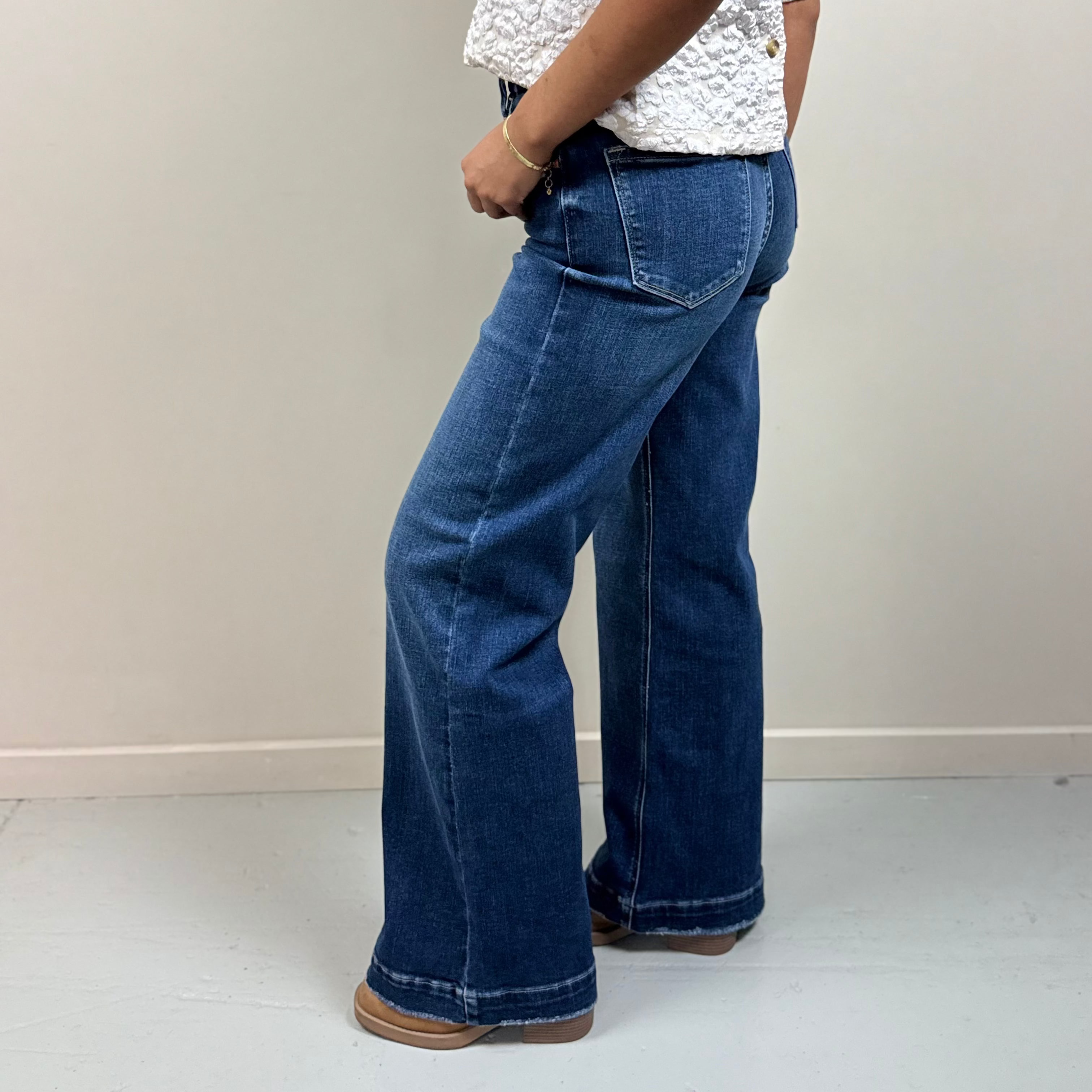 High Rise Wide Leg Jeans