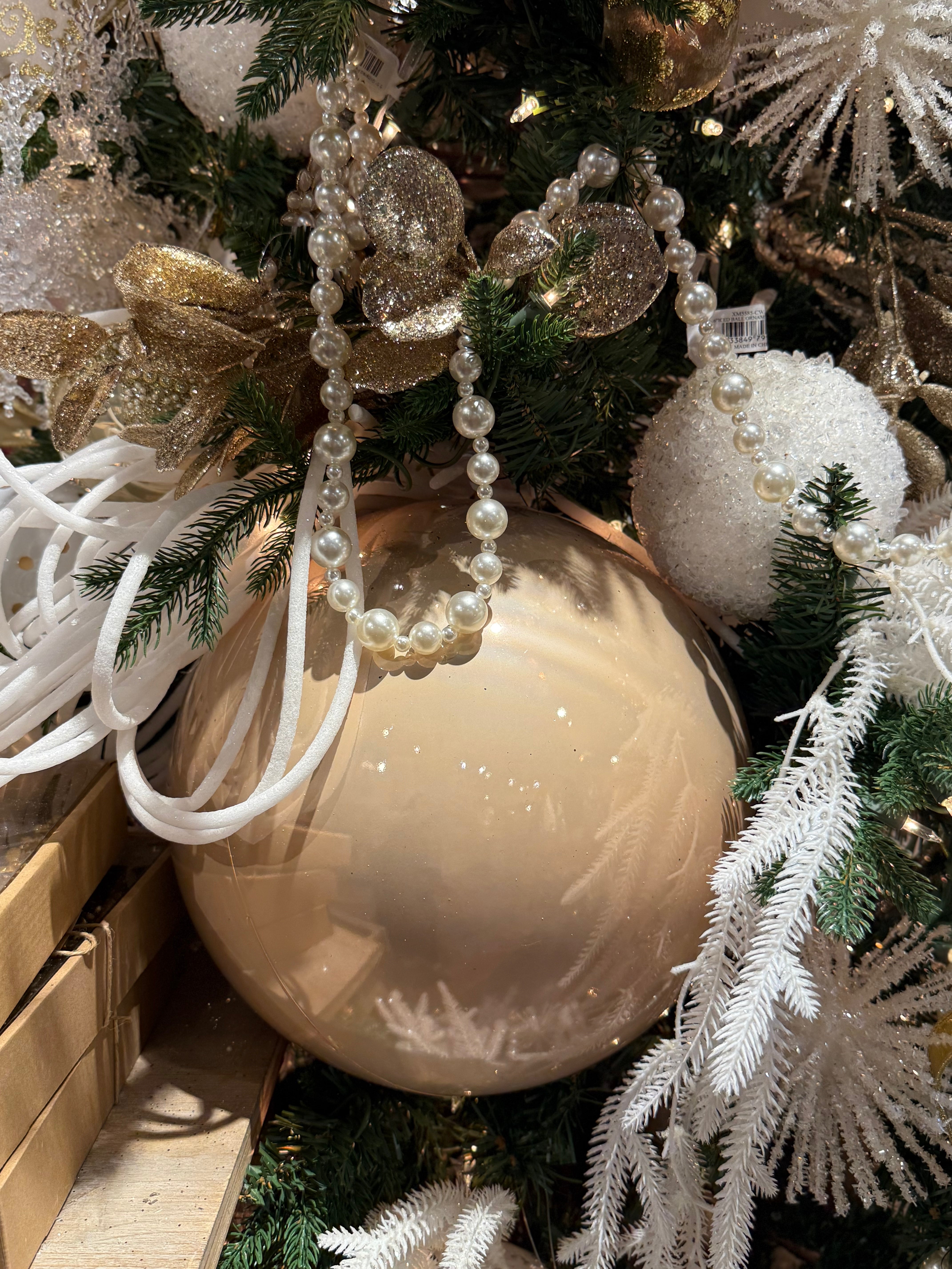 Champagne Pearlescent Ornament