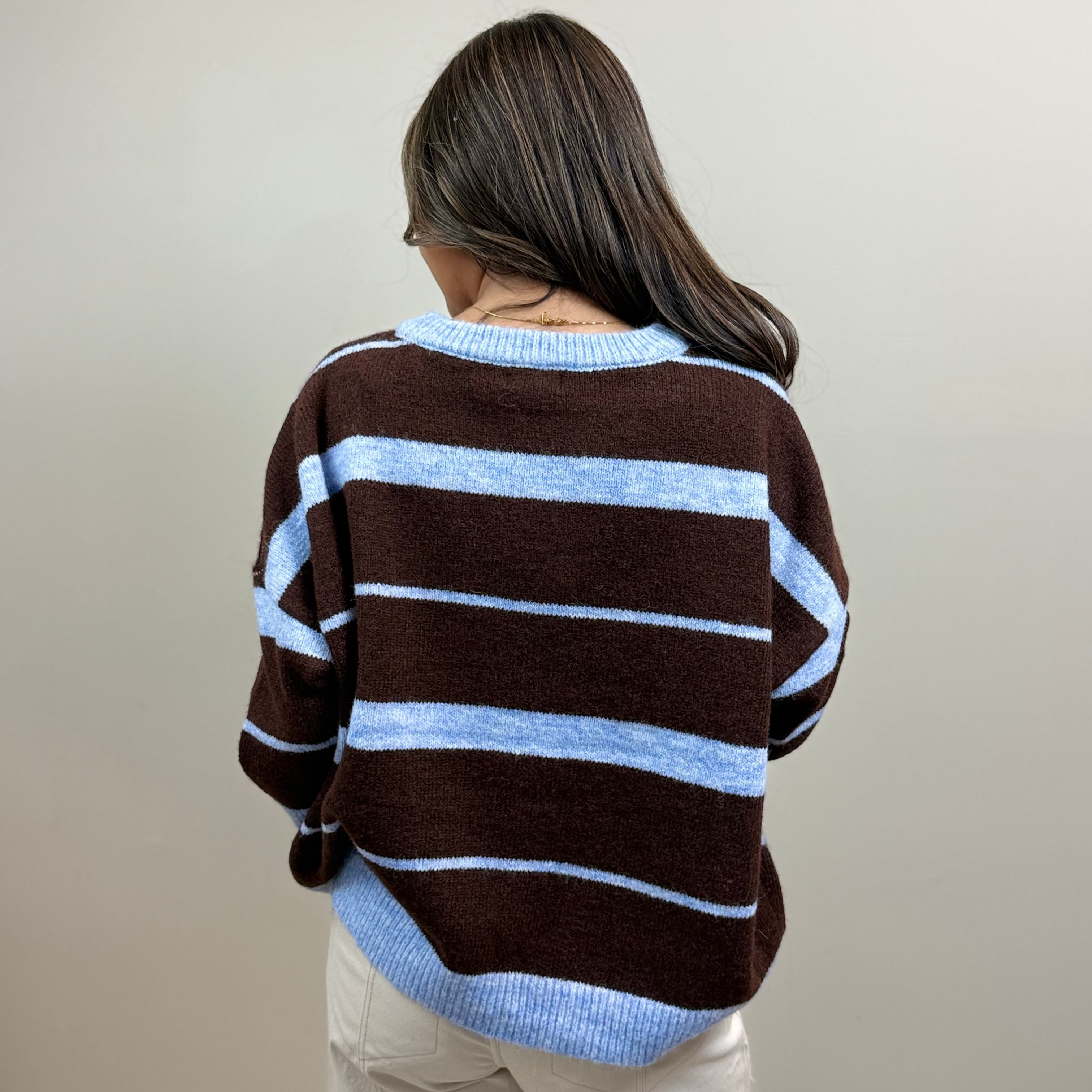 Cozy Colorblock Stripe Sweater