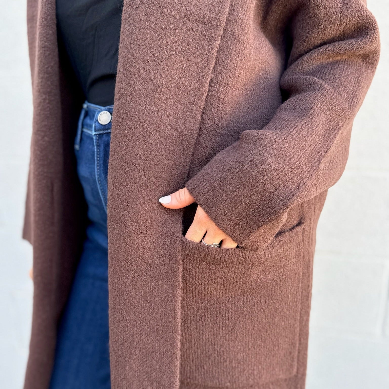 Brown Long Cardigan