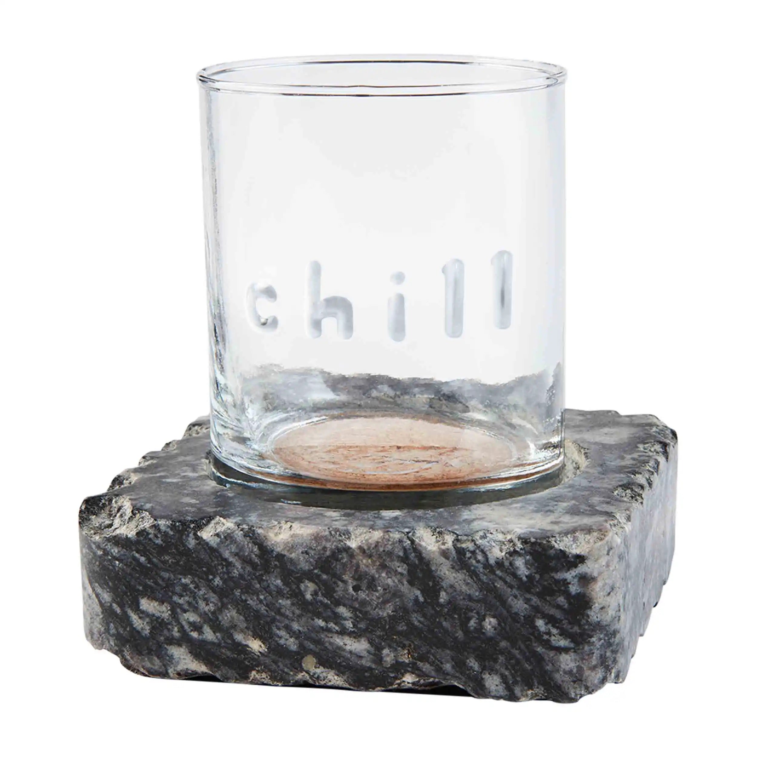 Glass Dof & Chilling Stone Set