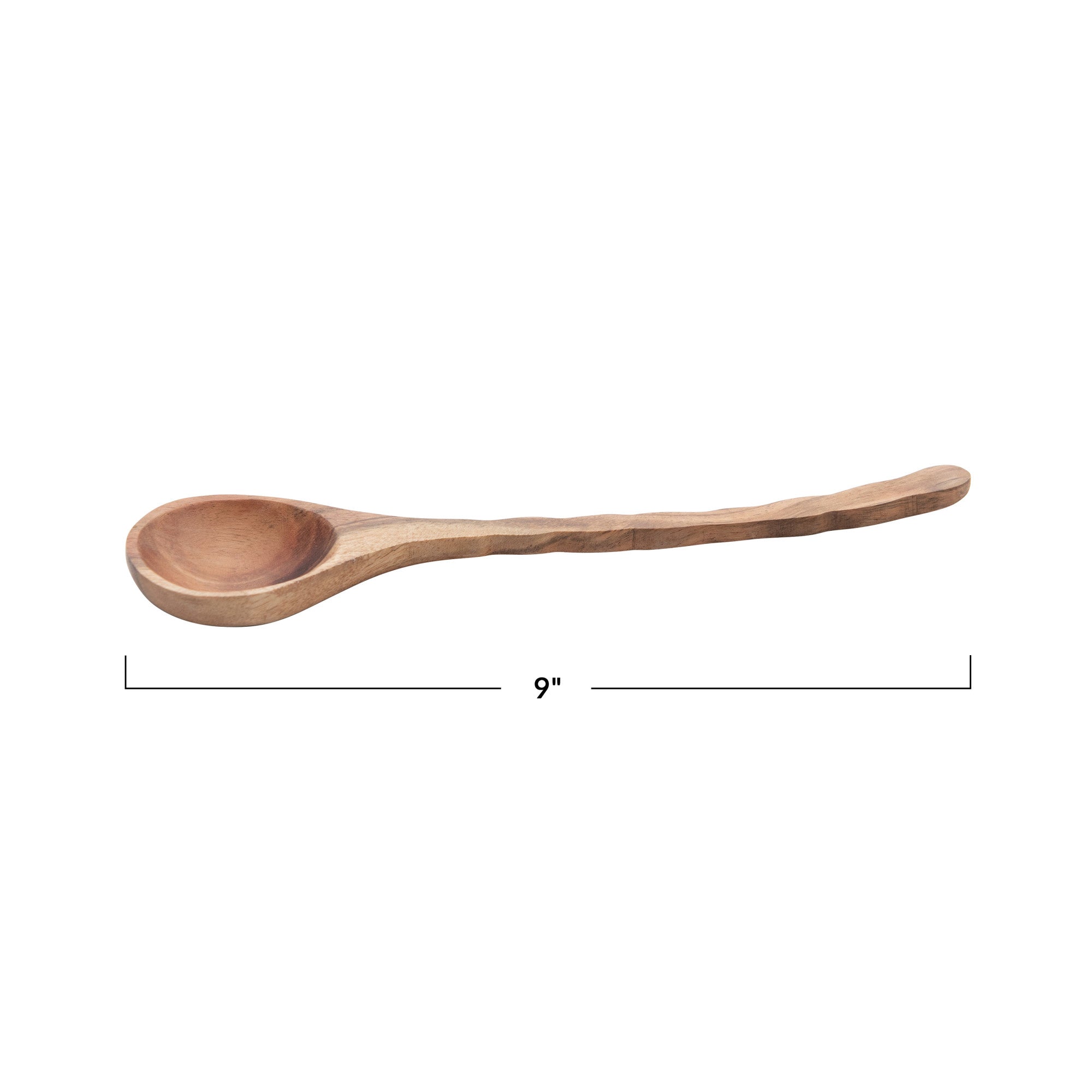 Wooden Spoon With Scalloped Handle