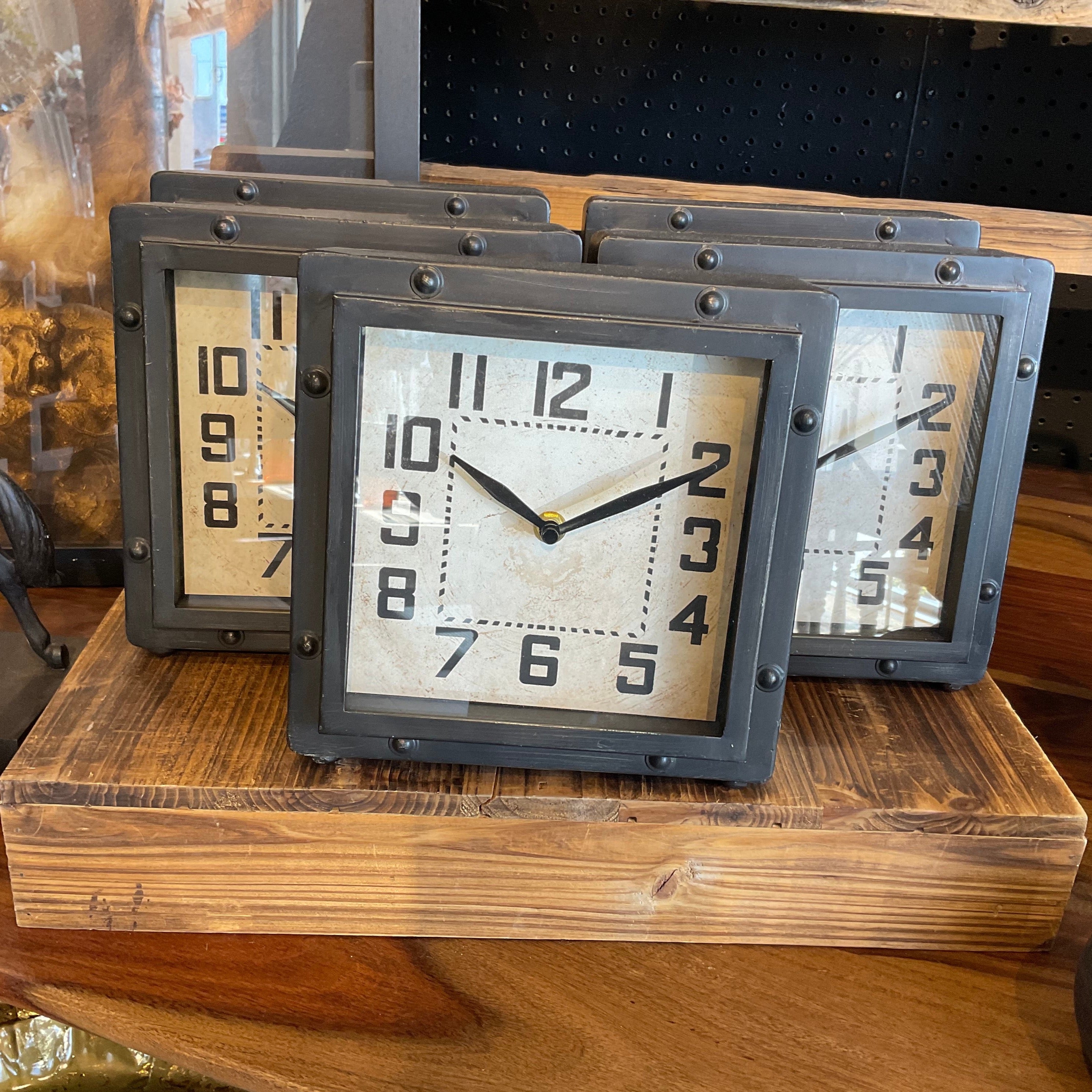 Bronzed Table Clock