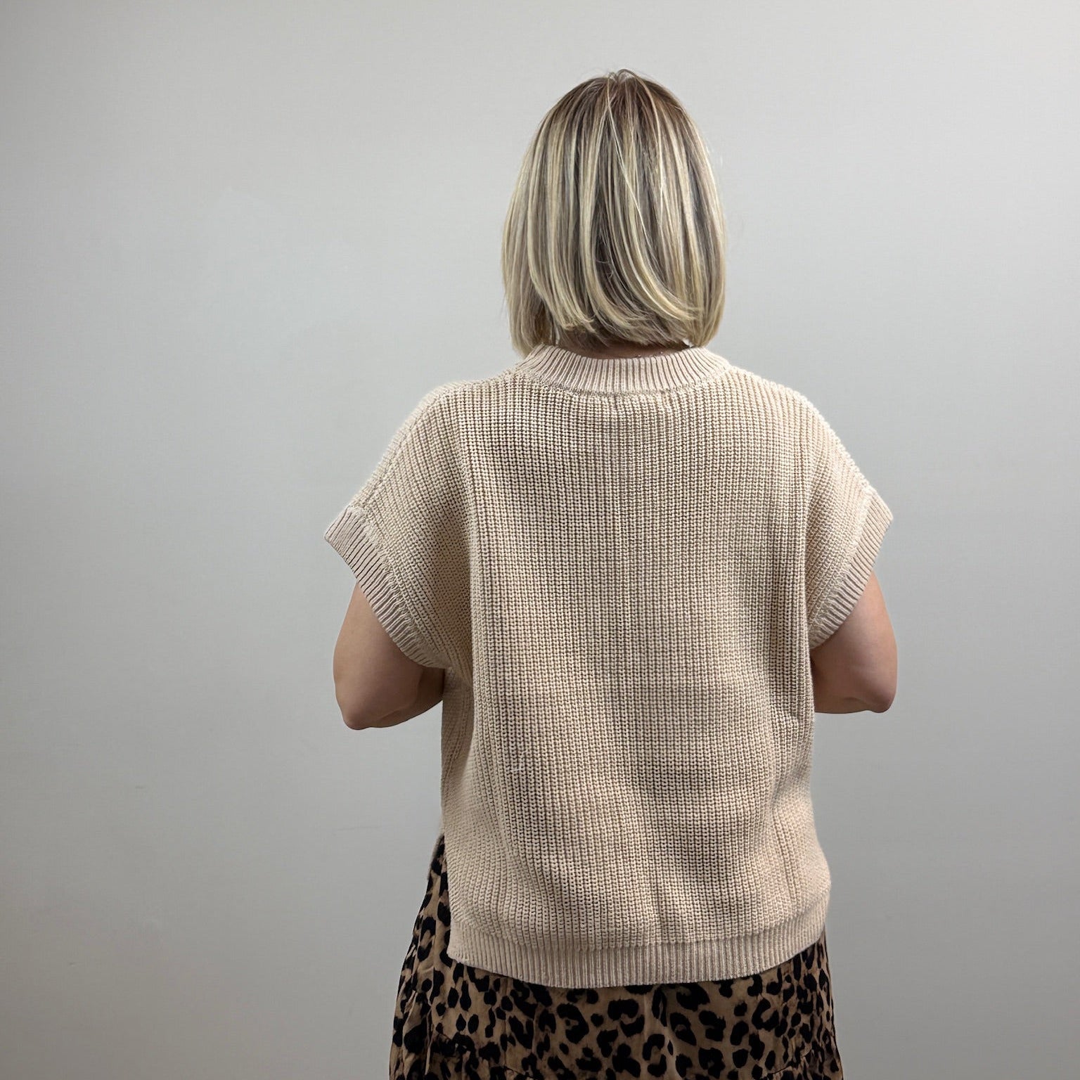 Leopard Printed Twofer Midi Dress