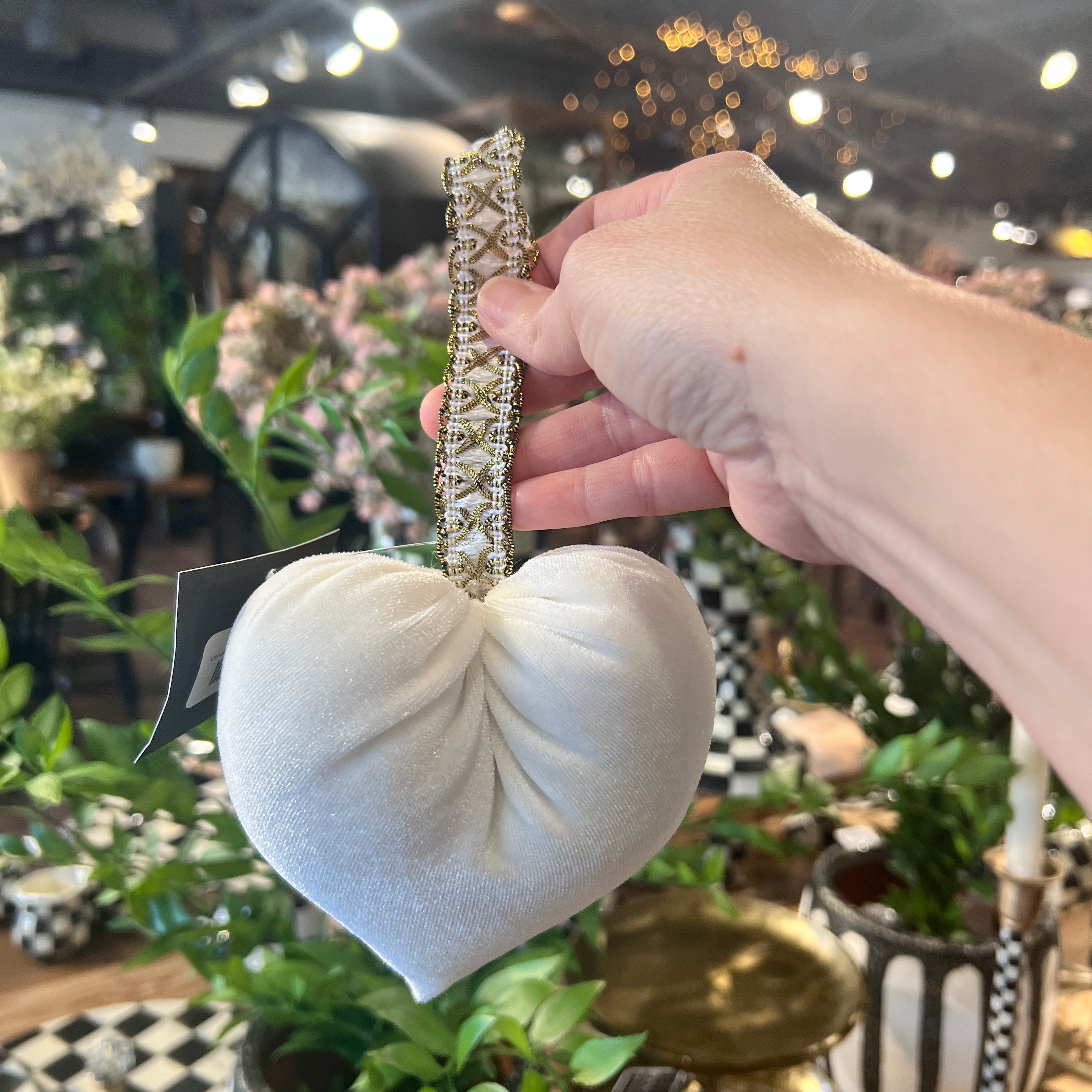 Velvet Hanging Heart