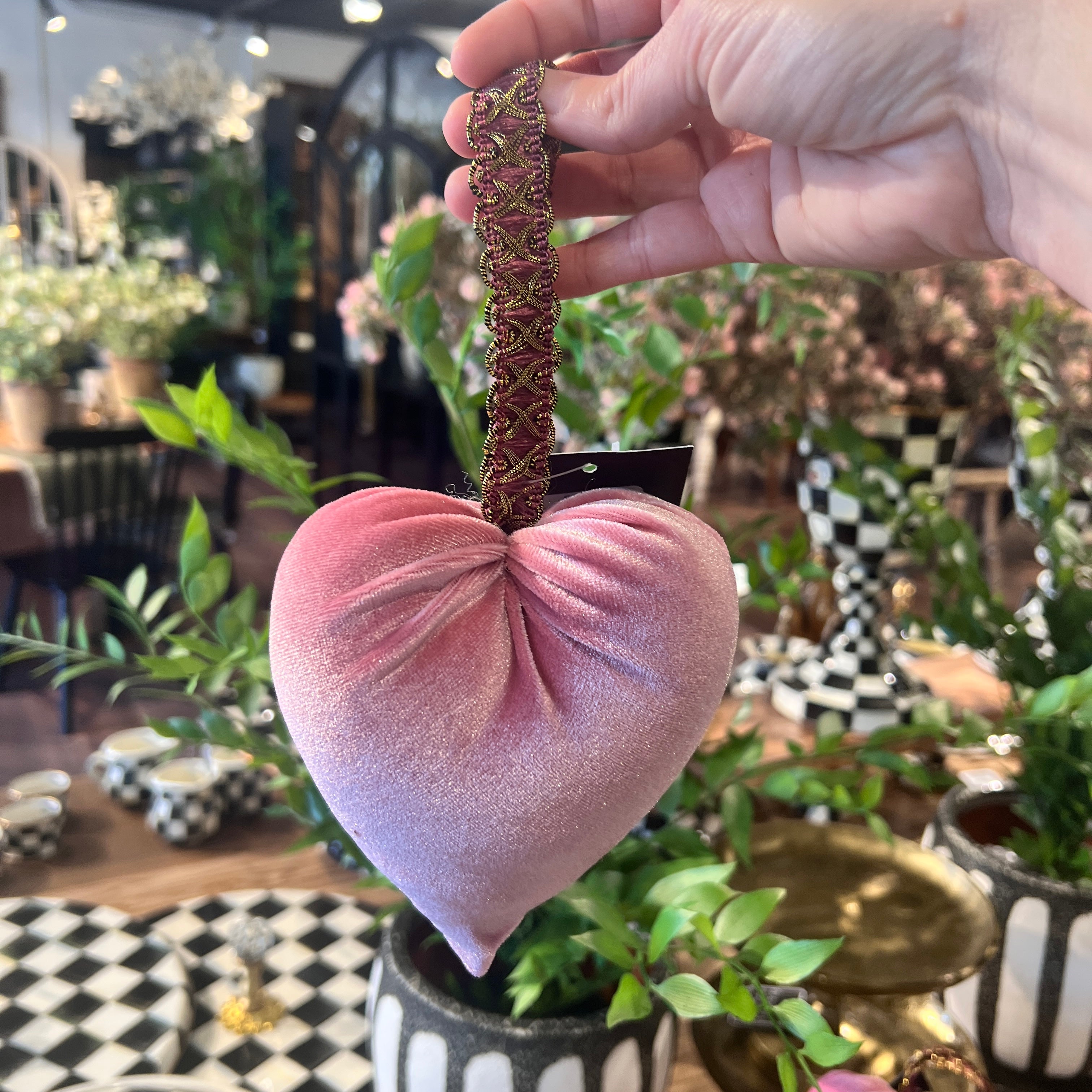 Velvet Hanging Heart